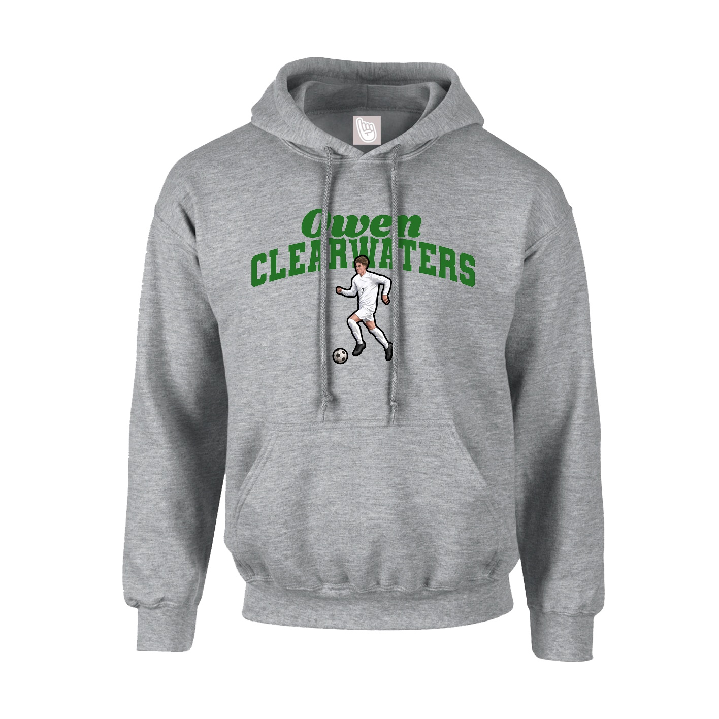 Hoodie — Signature Arch in Grey
