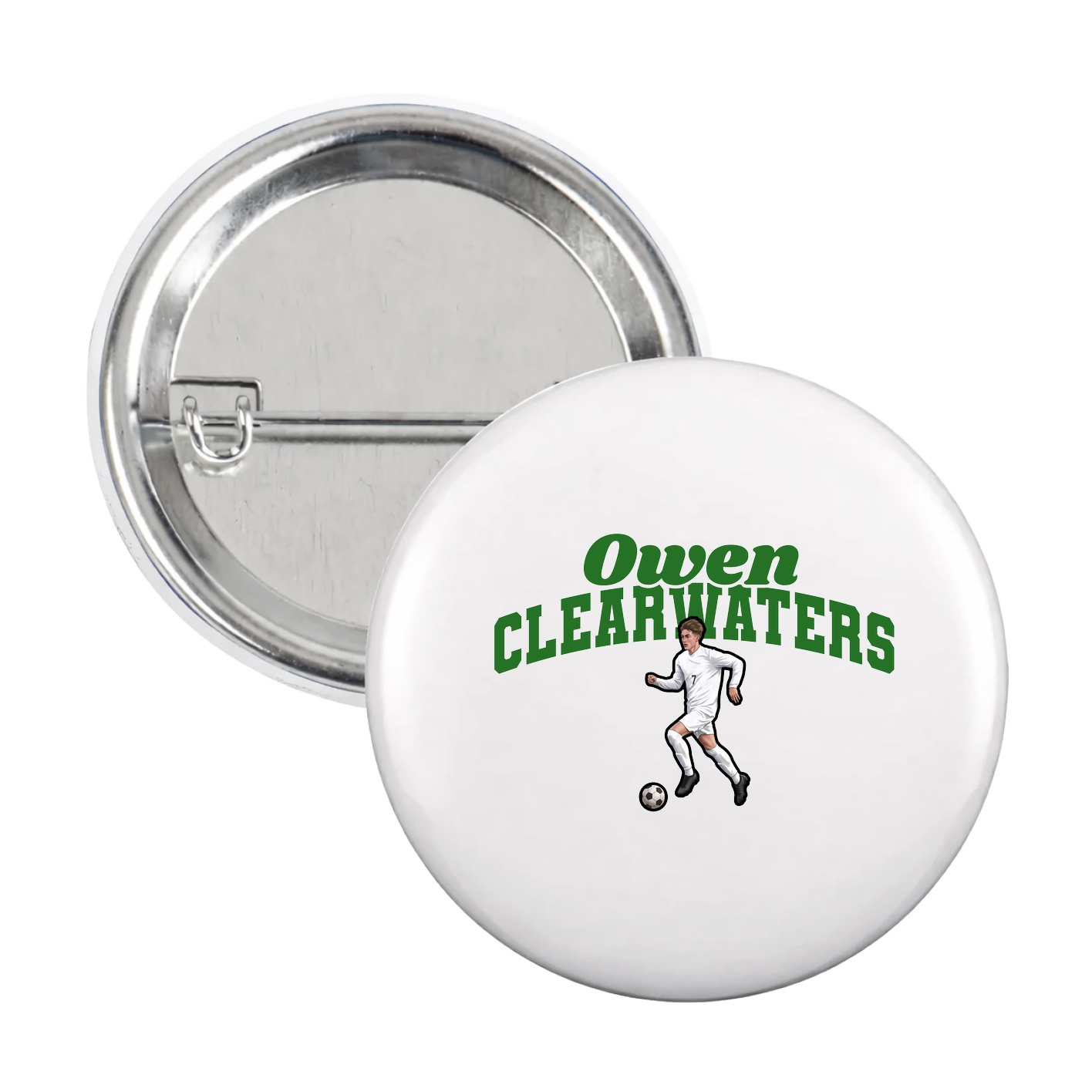 Game Day Button — Signature Arch in White