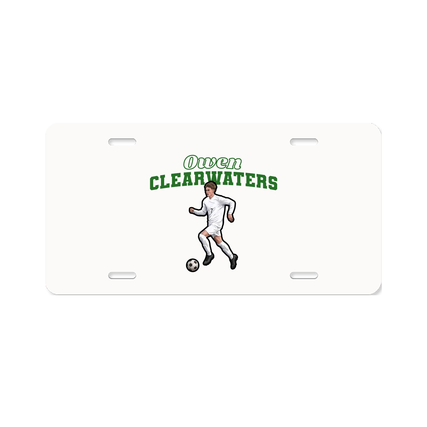 License Plate — Name Arch in Classic