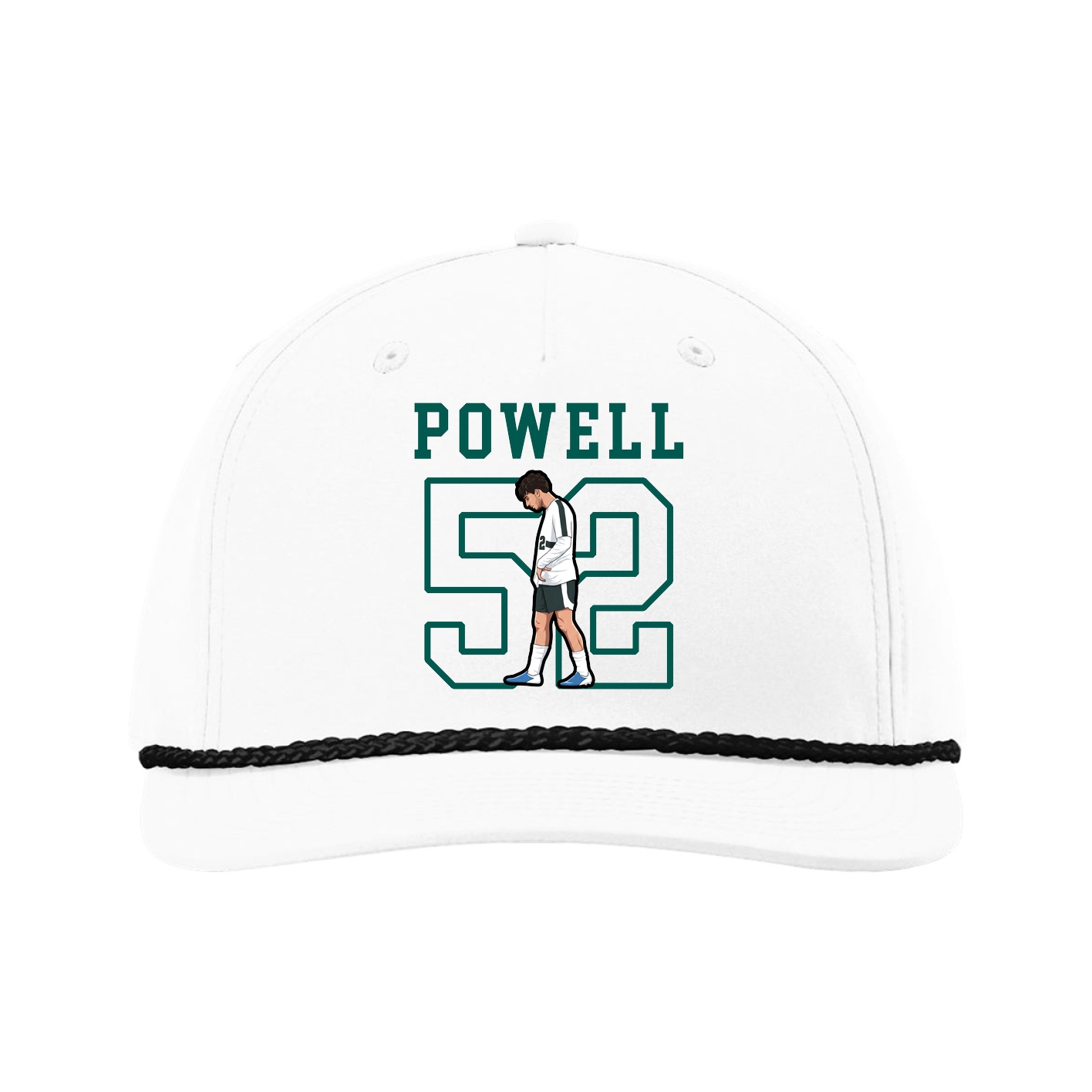 Five-Panel Classic Rope Cap — Shirsey in White
