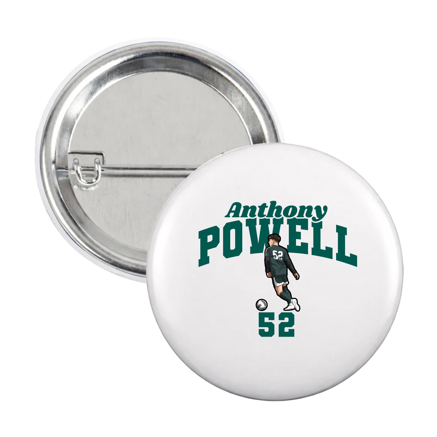 Game Day Button — Signature Arch in White