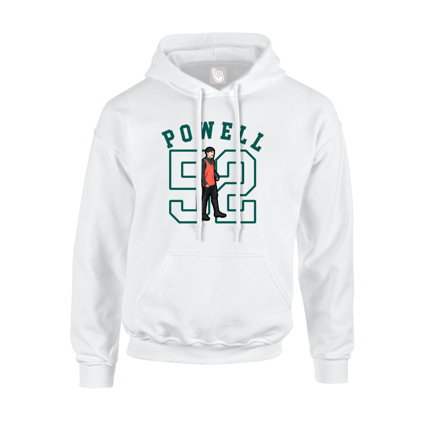 Youth Hoodie — Shirsey Arch in White