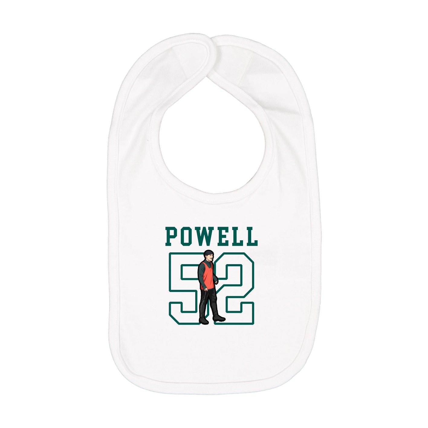Infant Bib — Shirsey in White