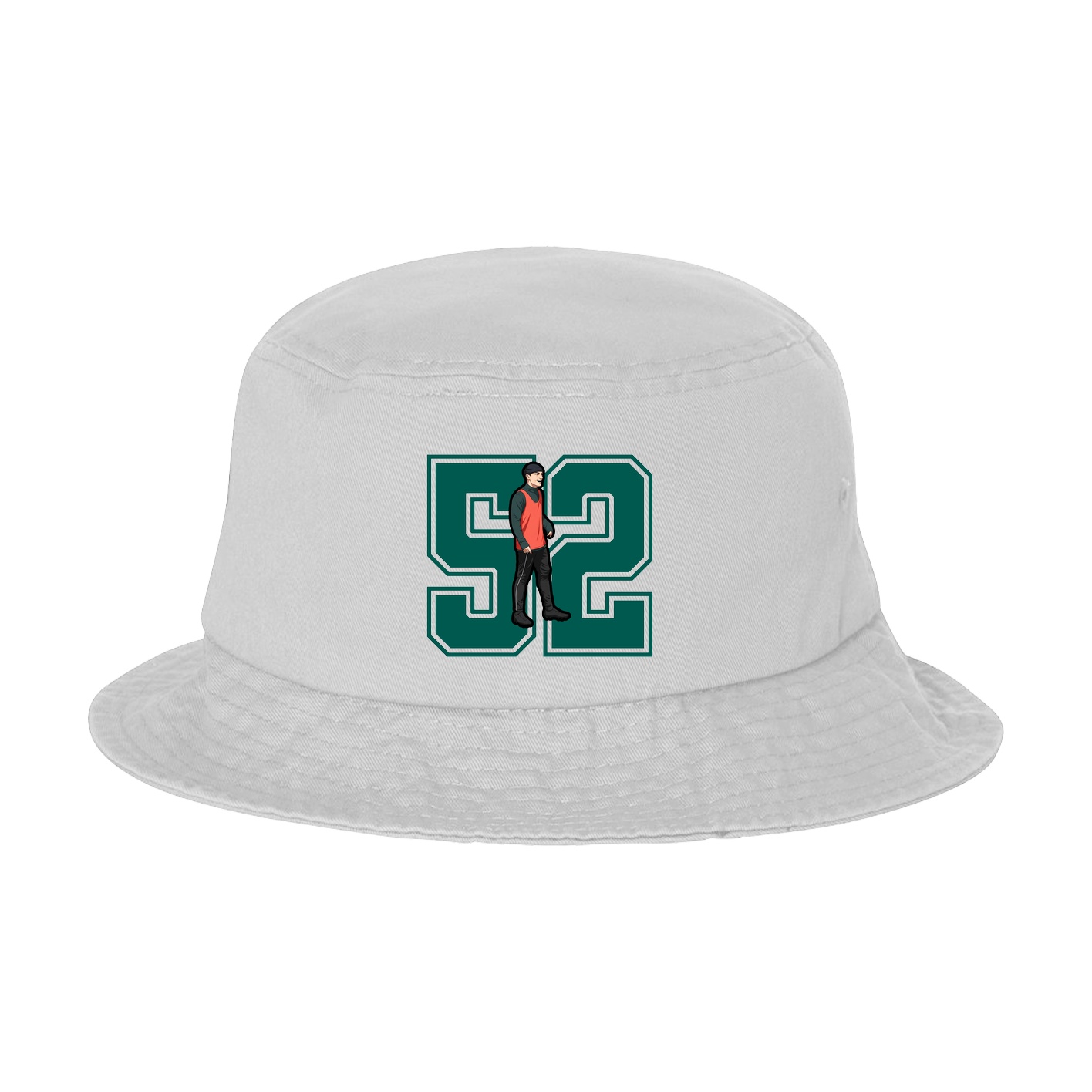 Bucket Cap — Number in White