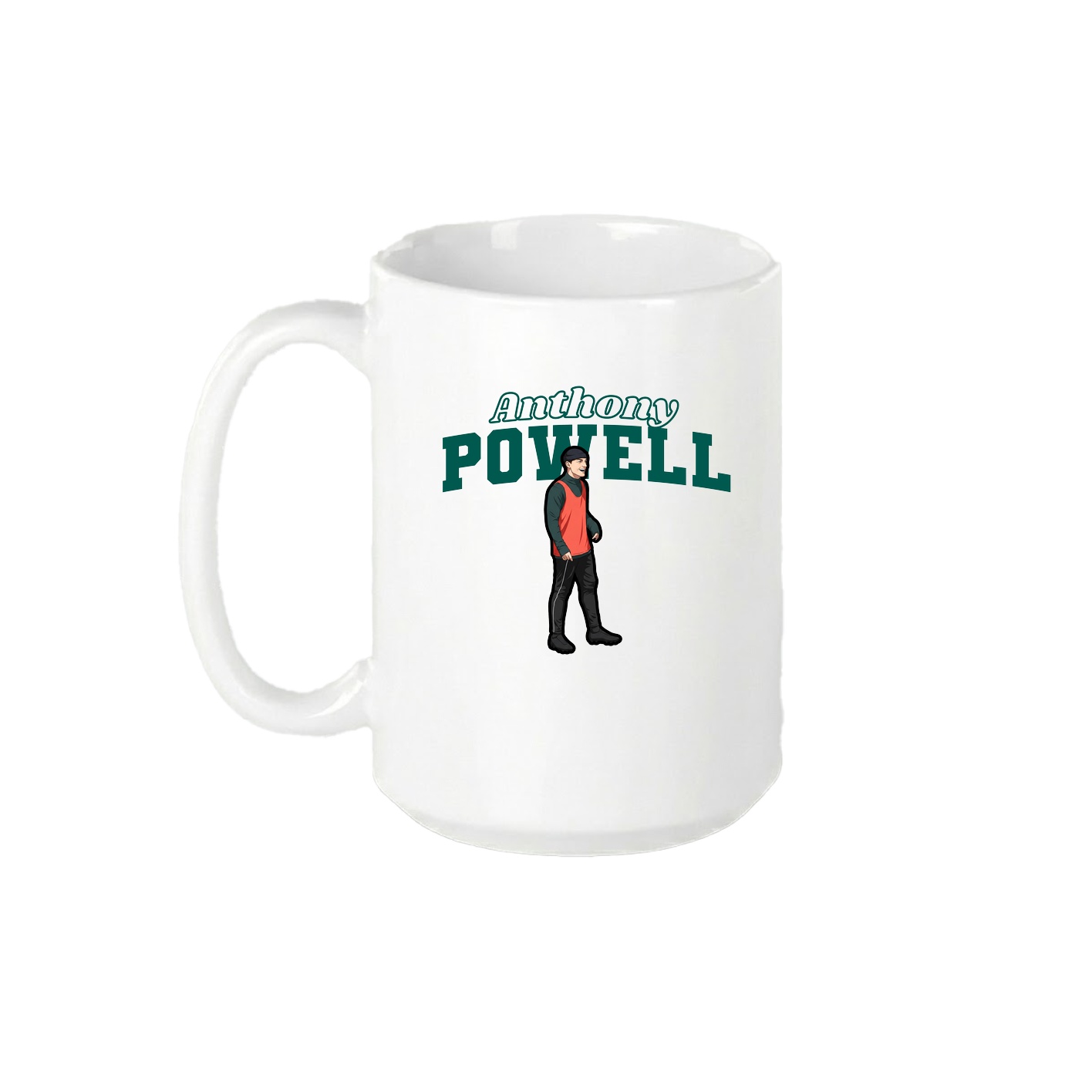 15oz Coffee Mug — Name Arch in White