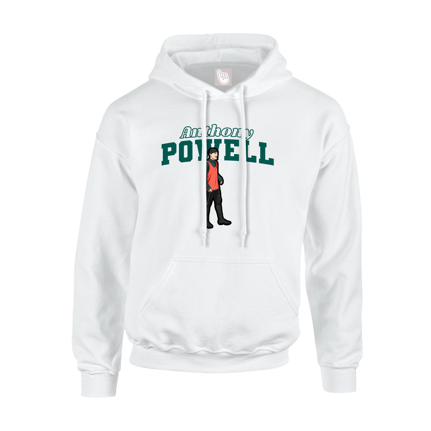 Hoodie — Name Arch in White
