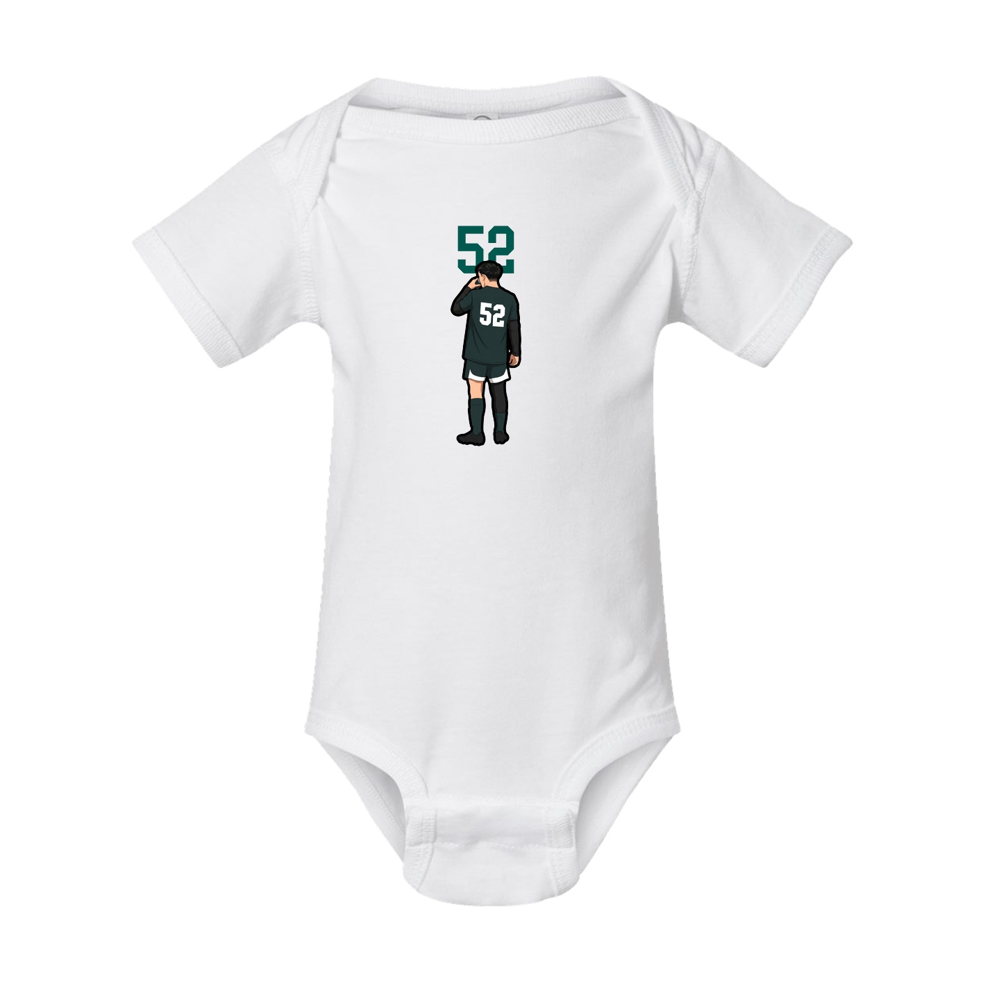 Baby Onesie — Number Top in White