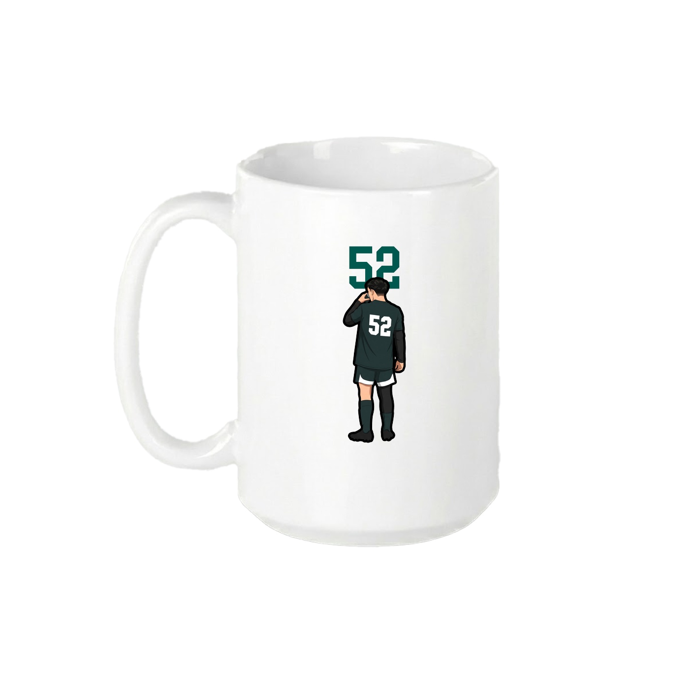 15oz Coffee Mug — Number Top in White