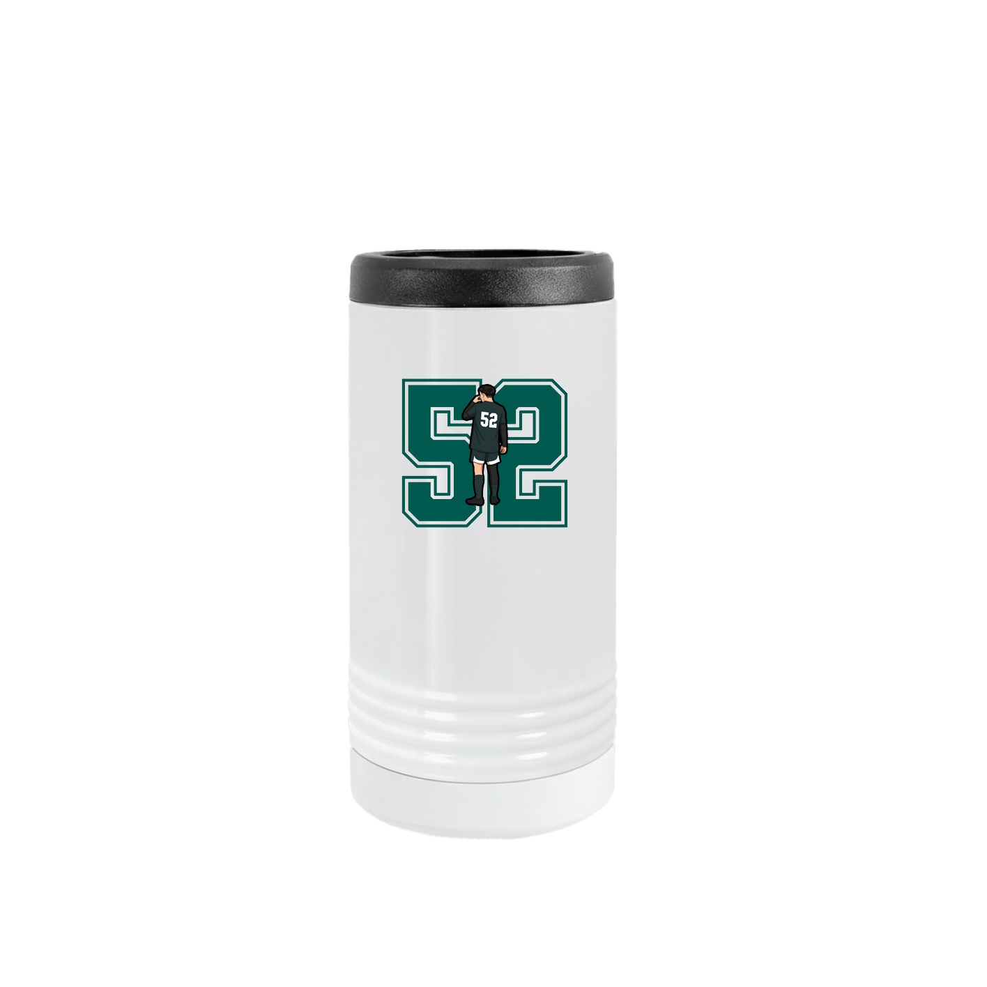 Slim Beverage Holder — Number in White