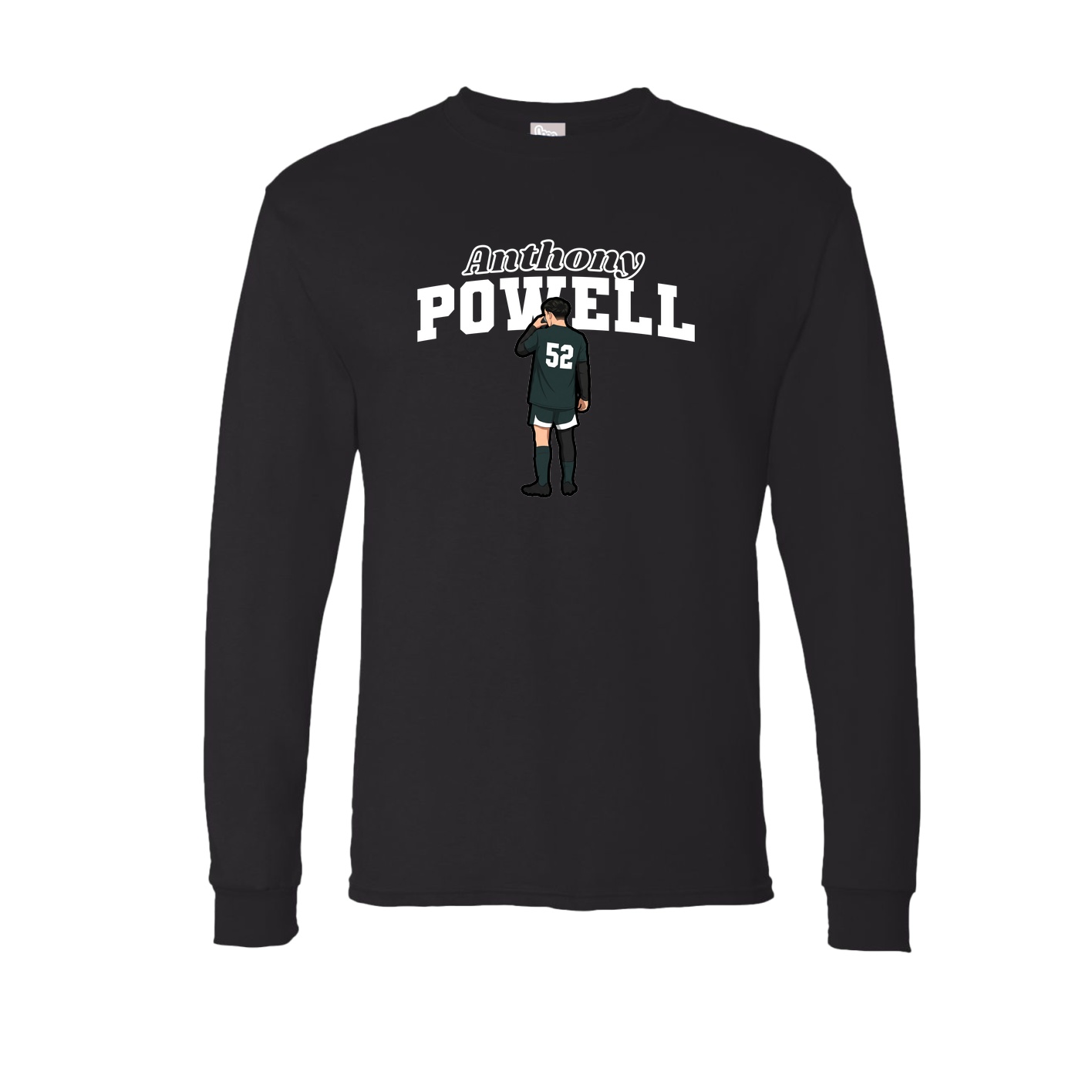 Long Sleeve Tee — Name Arch in Black