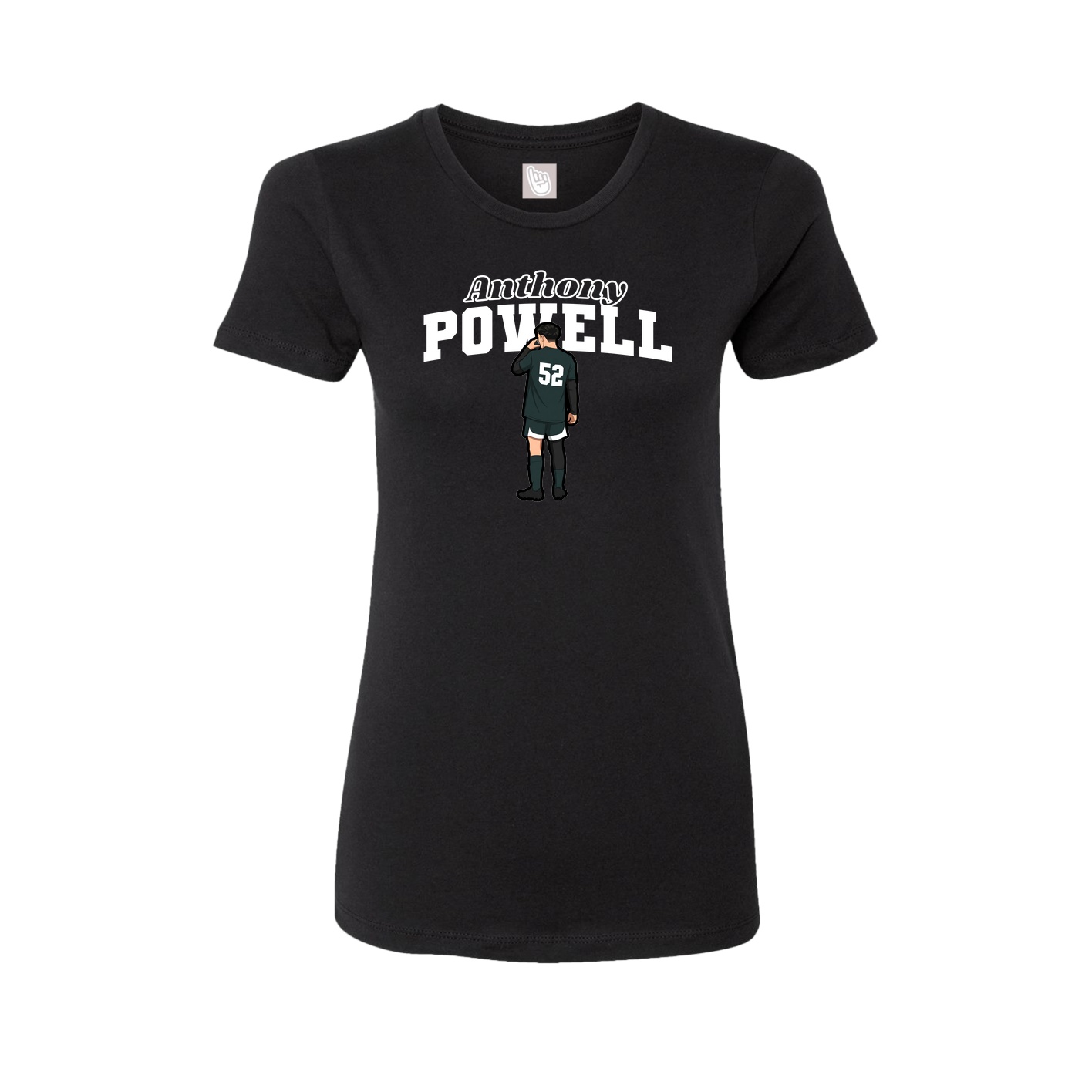 Womens Tee — Name Arch in Black