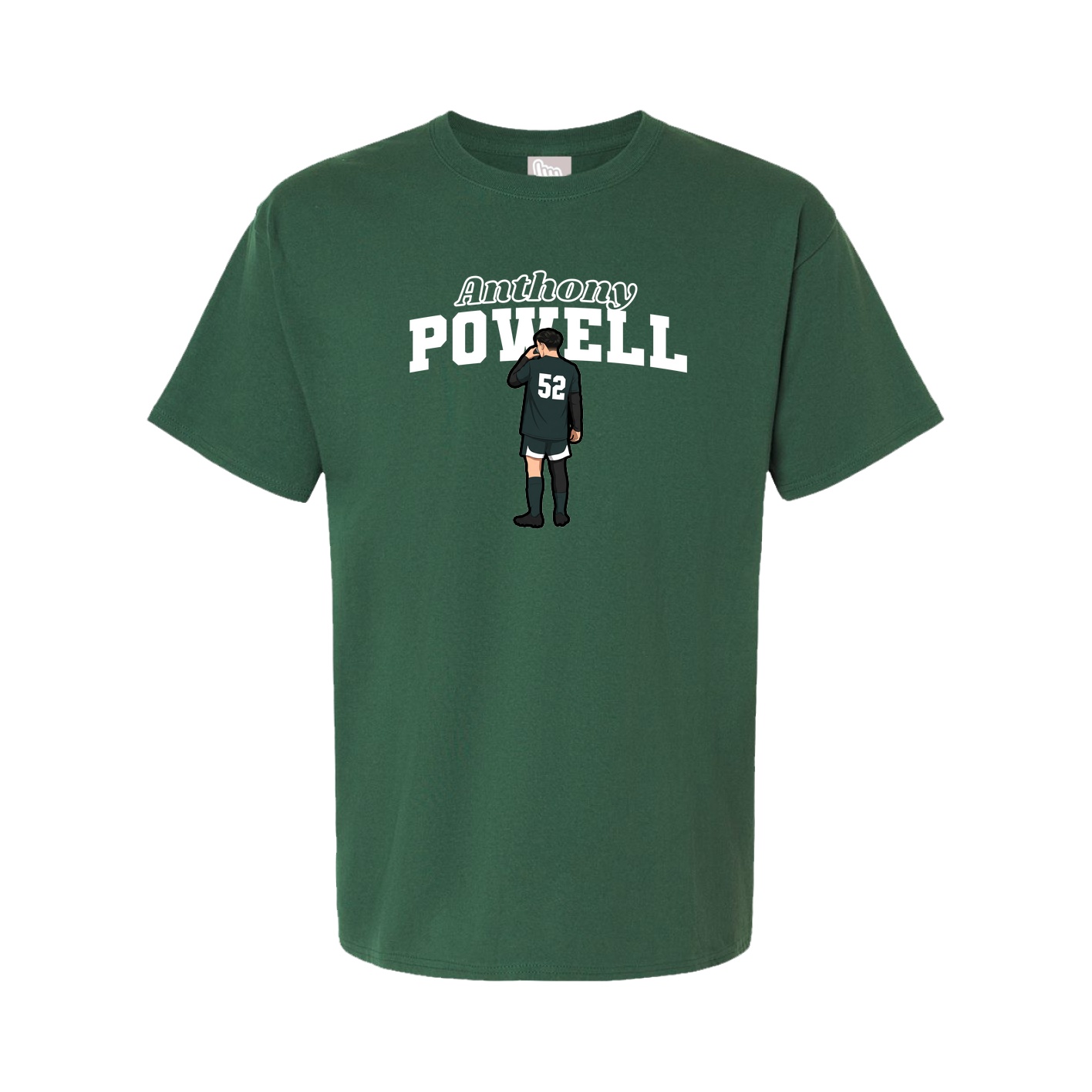 Youth Tee — Name Arch in Green