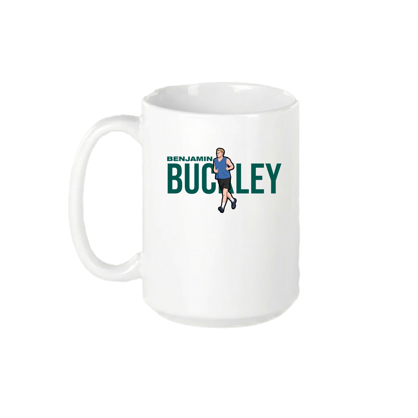 15oz Coffee Mug — Player Name in White