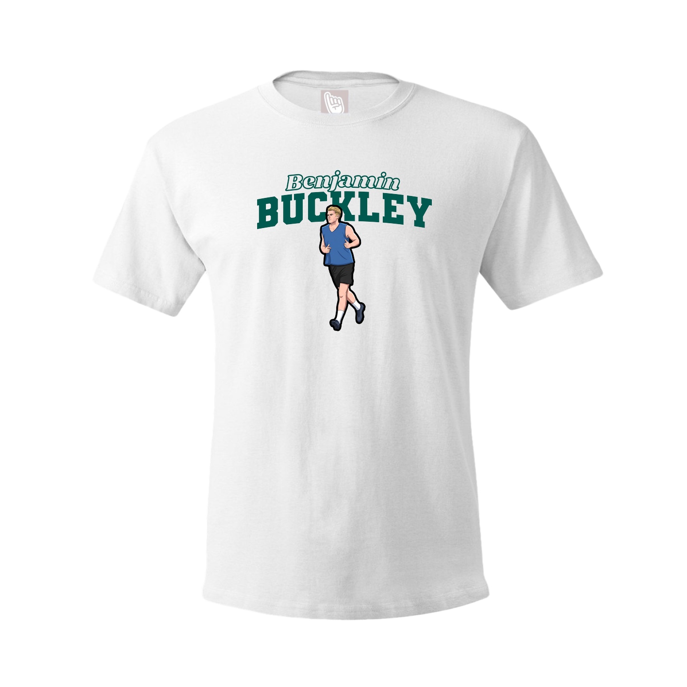 Youth Tee — Name Arch in White