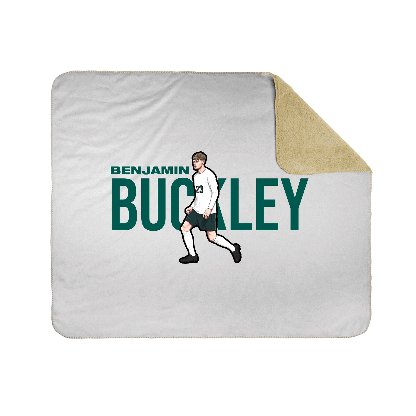 Throw Blanket — Player Name in White