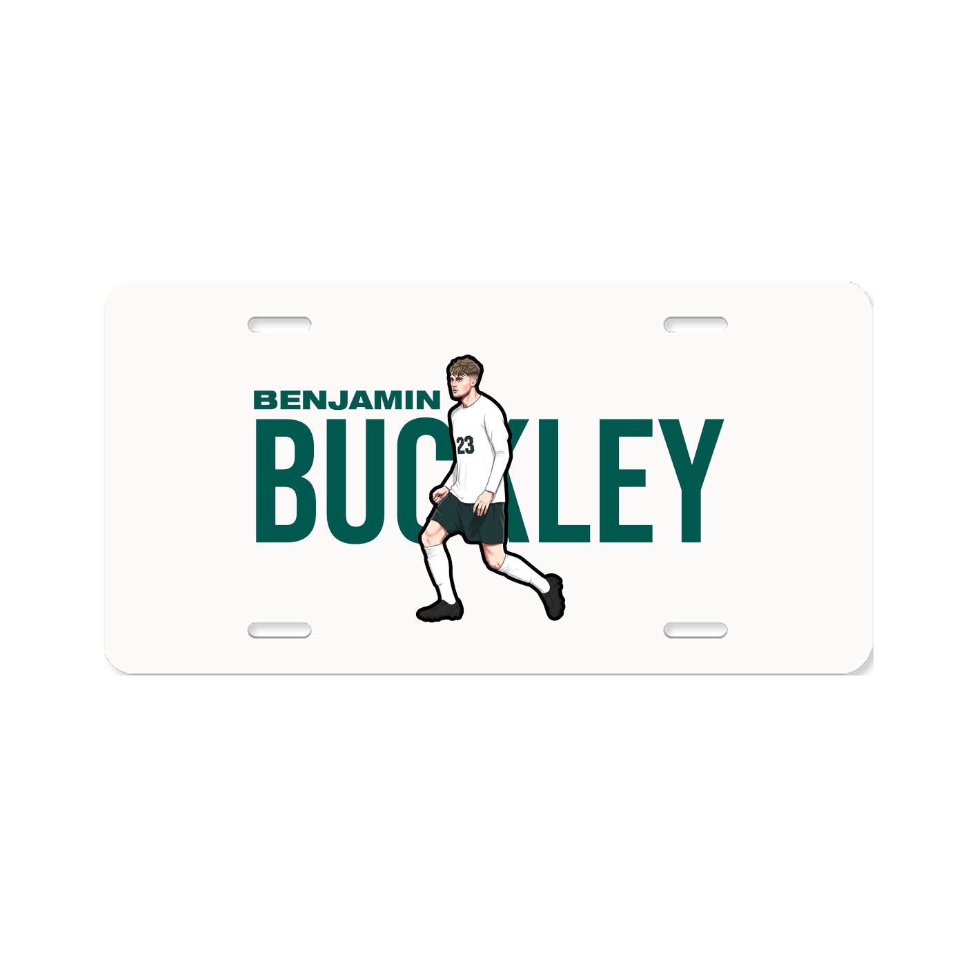 License Plate — Player Name in Classic