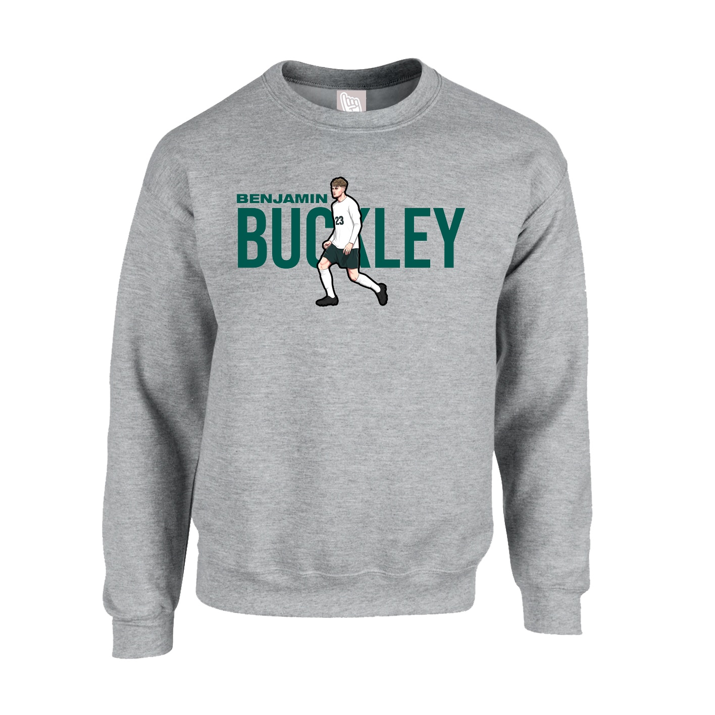 Fleece Crew — Player Name in Grey