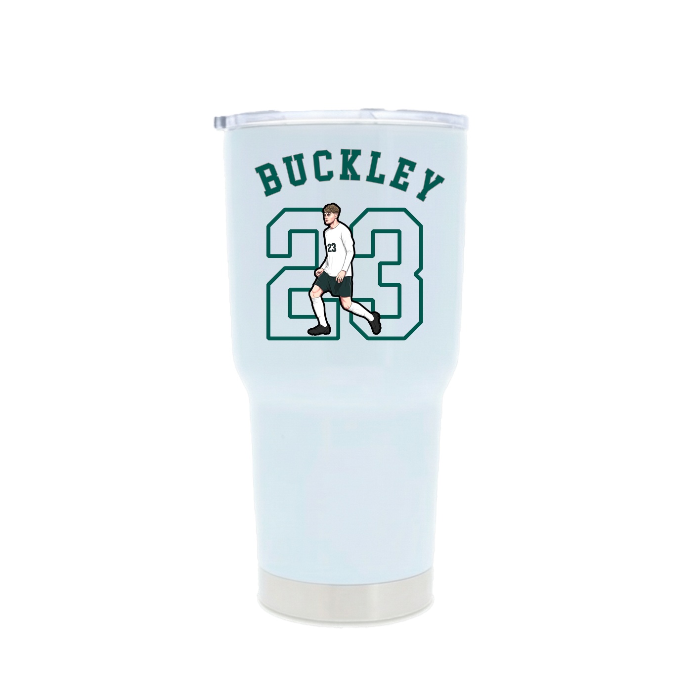 30oz Stainless Steel Tumbler — Shirsey Arch in White