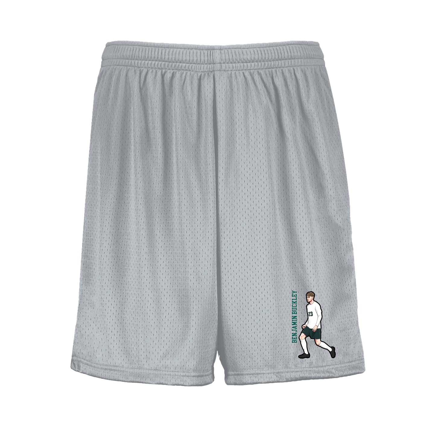 Shorts — Name Vertical in Silver