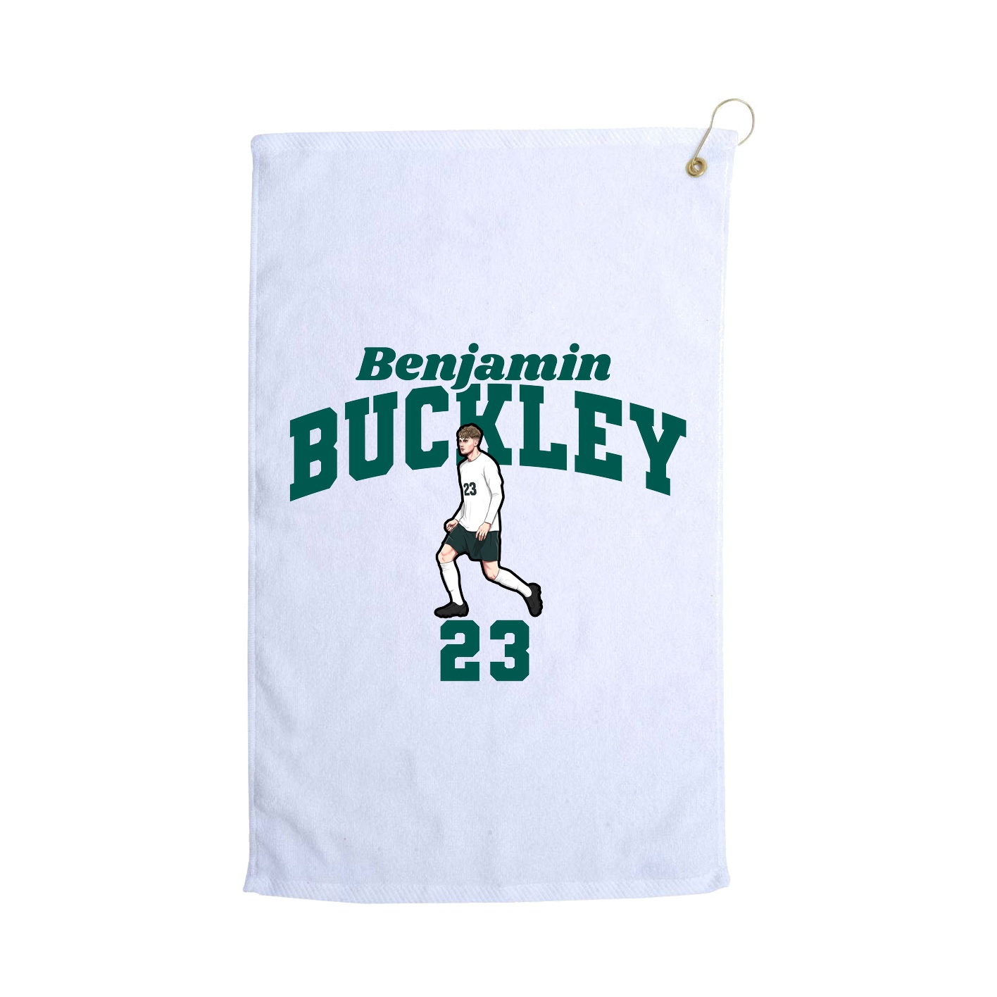 Golf Towel — Signature Arch in White