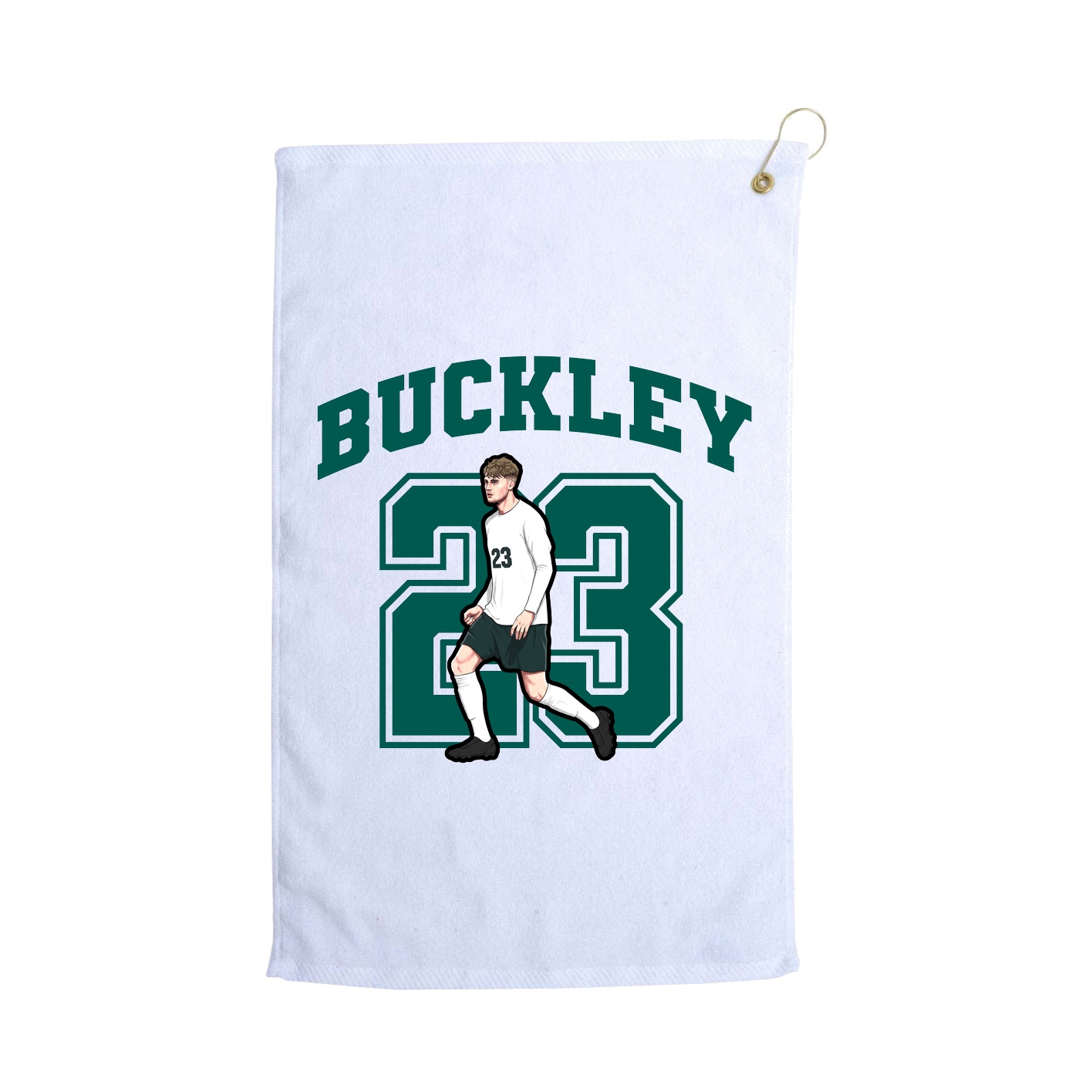 Golf Towel — Number in White