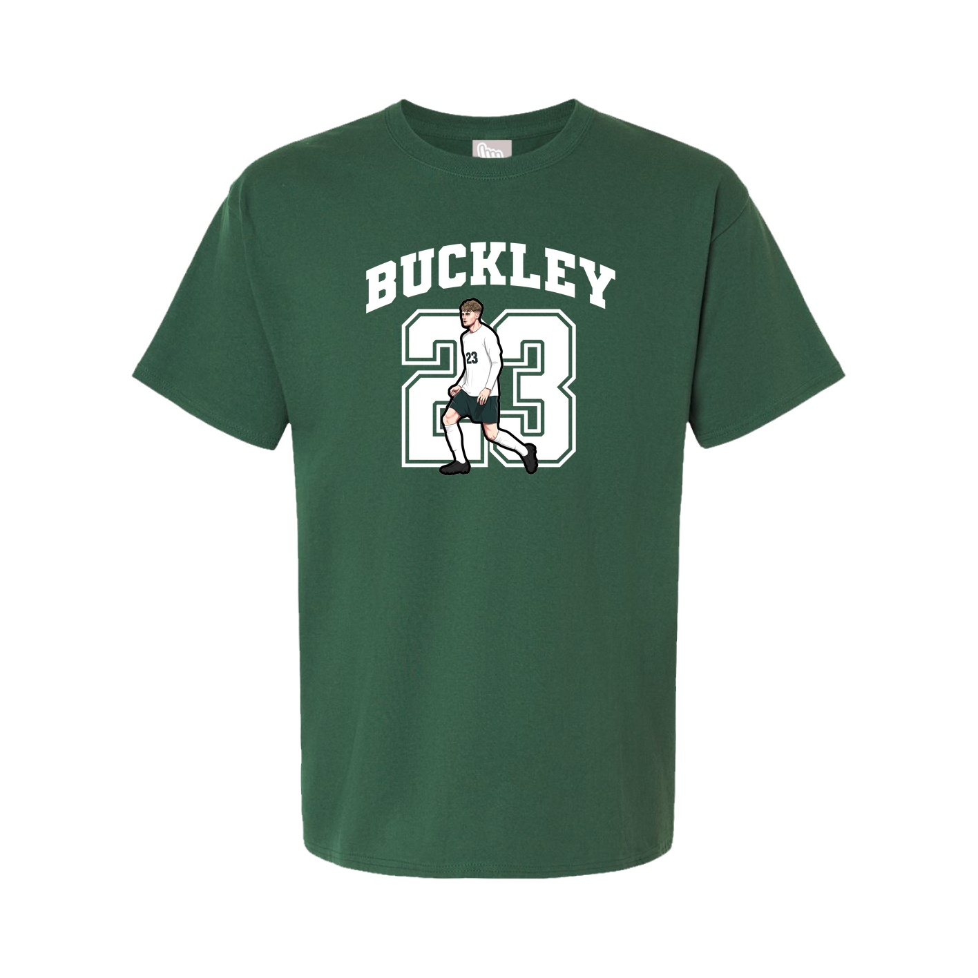 Youth Tee — Number in Green