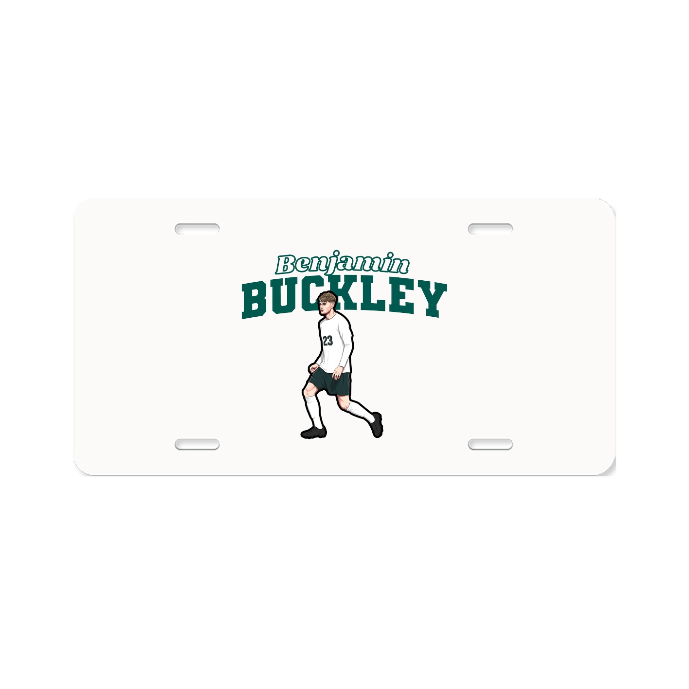 License Plate — Name Arch in Classic