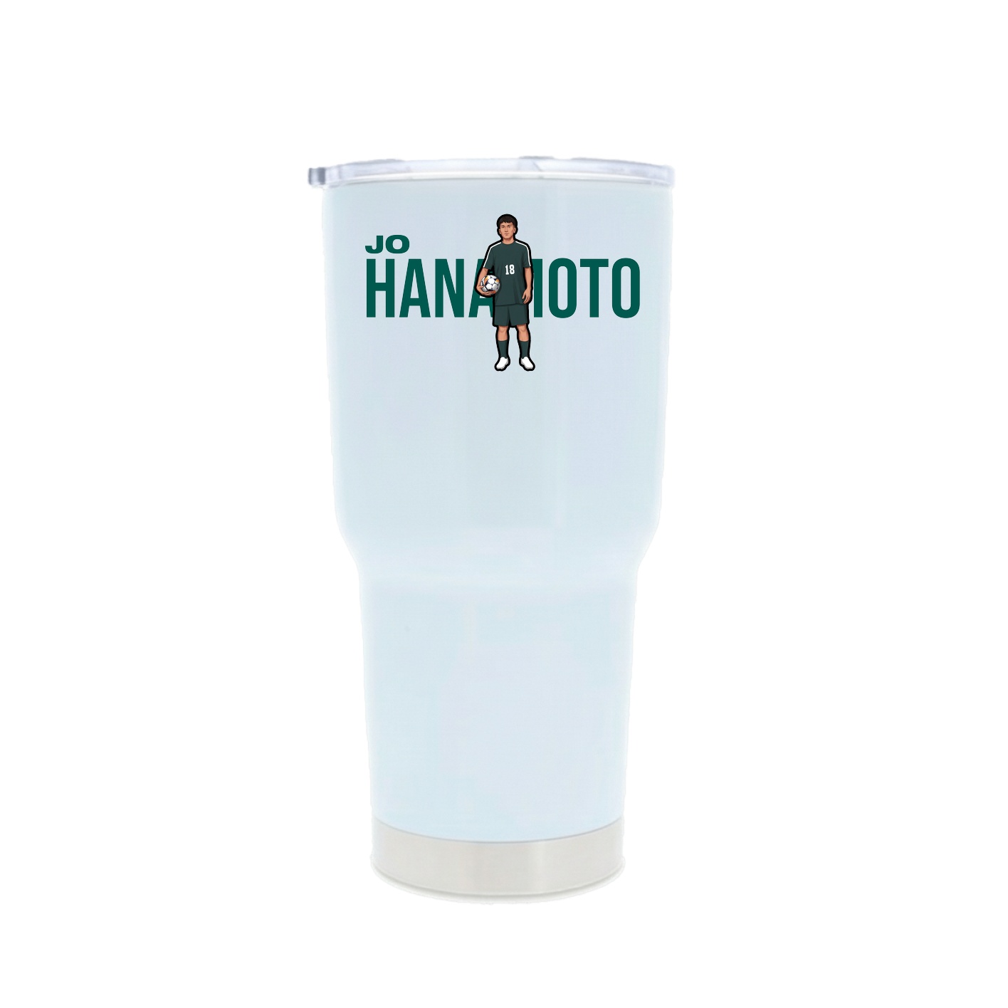 30oz Stainless Steel Tumbler — Player Name in White