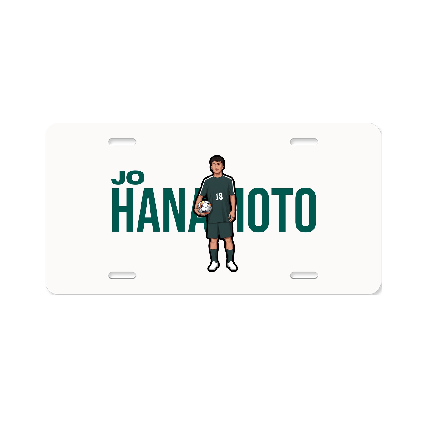 License Plate — Player Name in Classic