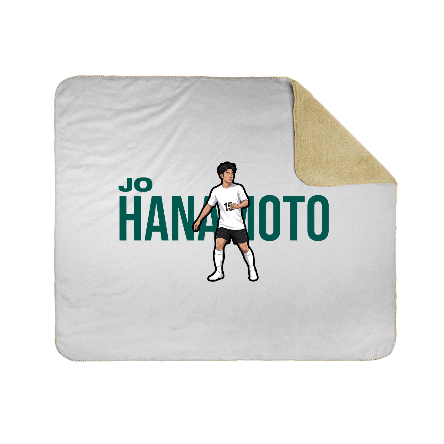 Throw Blanket — Player Name in White
