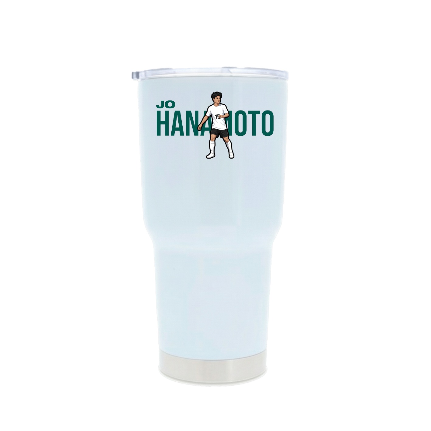 30oz Stainless Steel Tumbler — Player Name in White