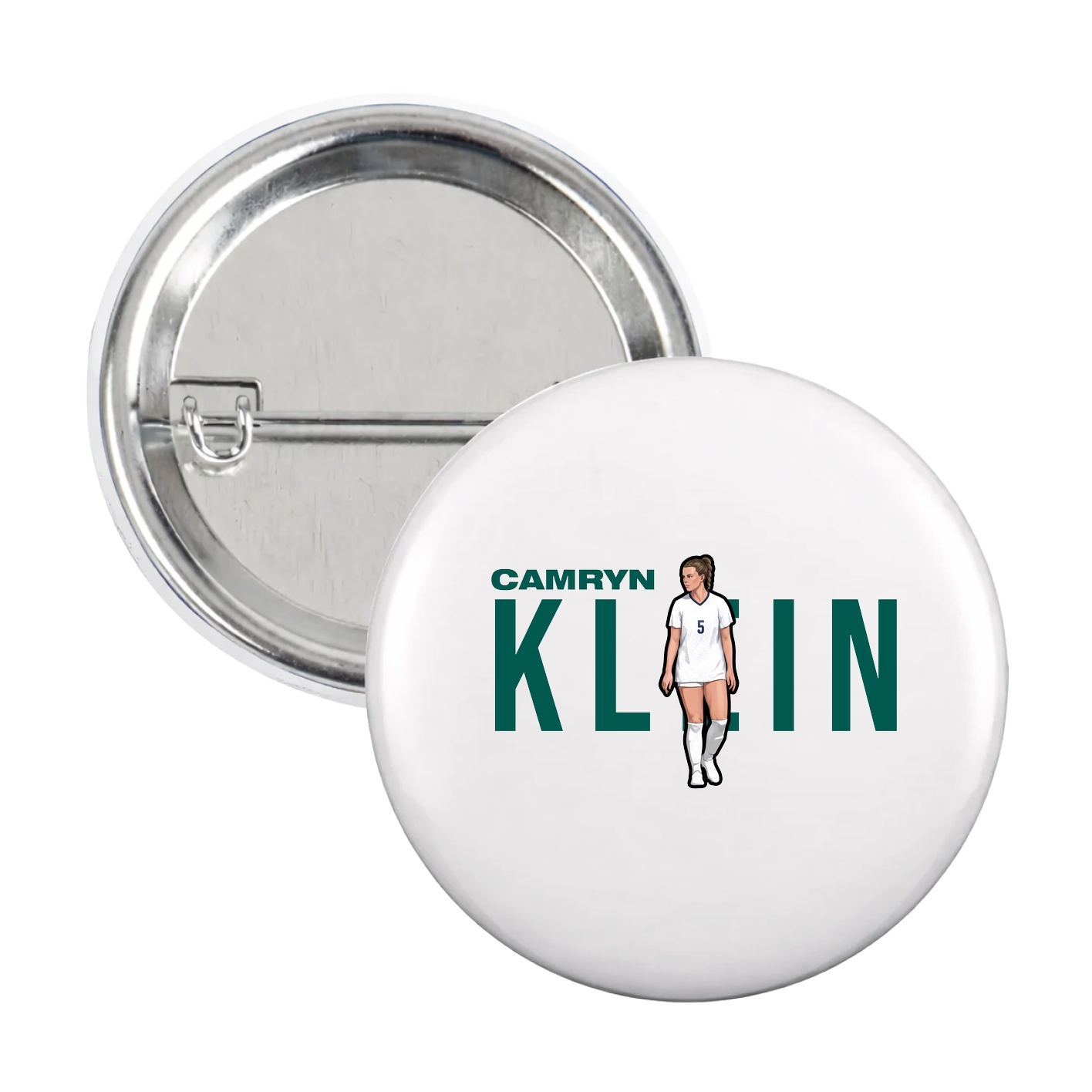 Game Day Button — Player Name in White