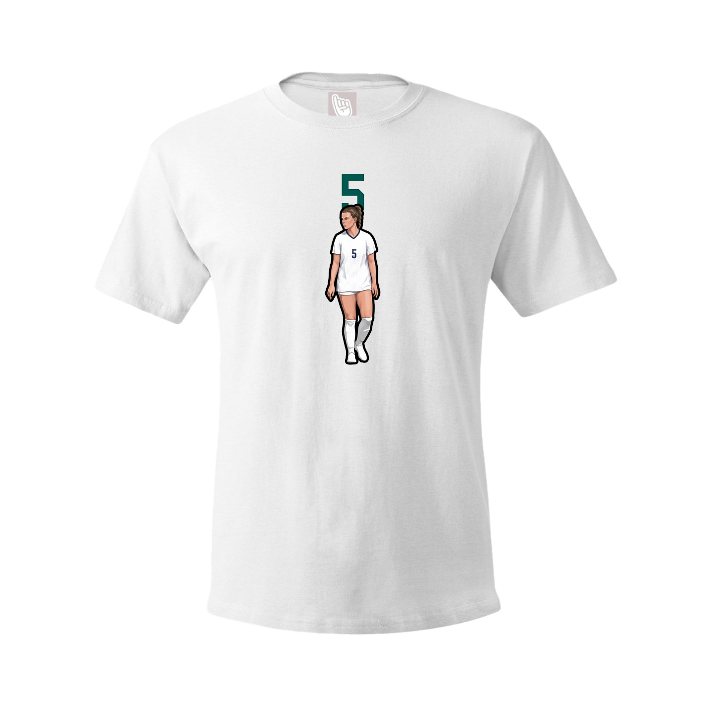Tee — Number Top in White