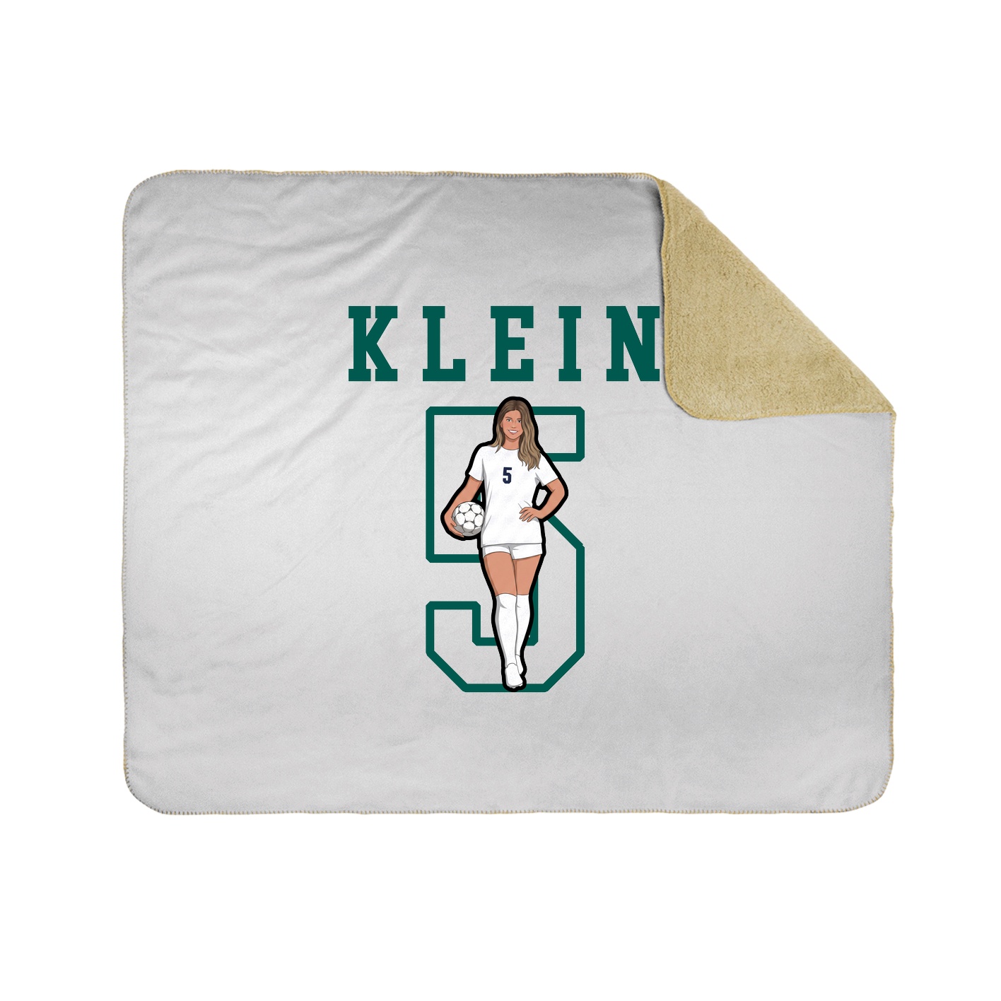 Throw Blanket — Shirsey in White
