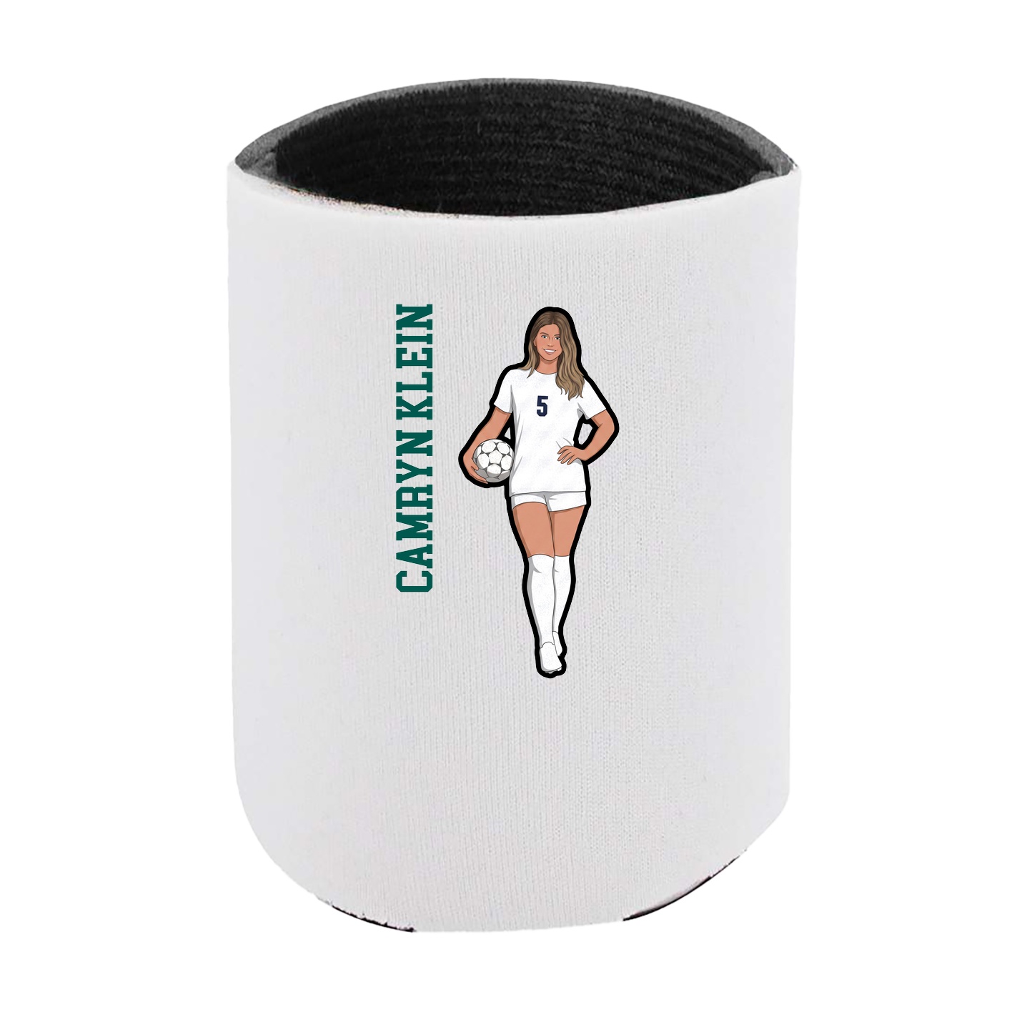 Can Holder — Name Vertical in White