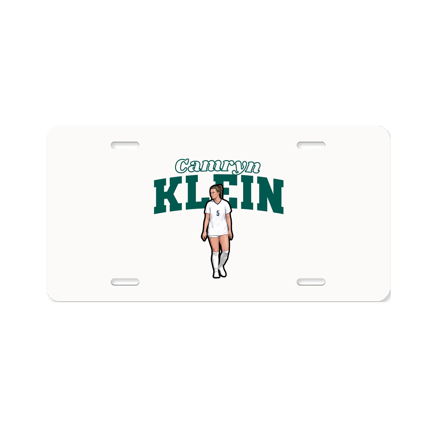 License Plate — Name Arch in Classic