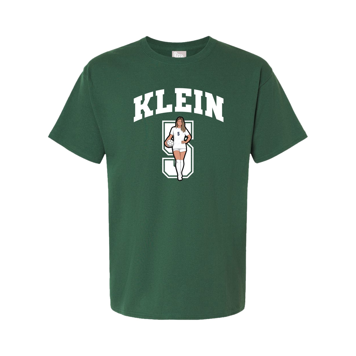 Youth Tee — Number in Green