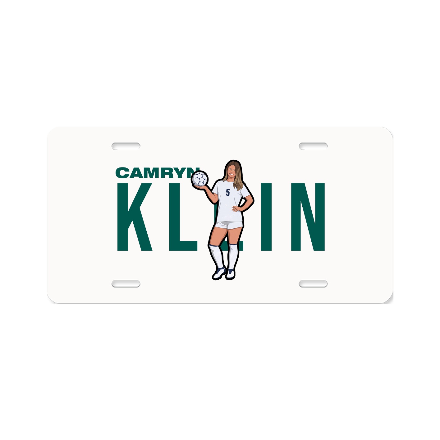 License Plate — Player Name in Classic