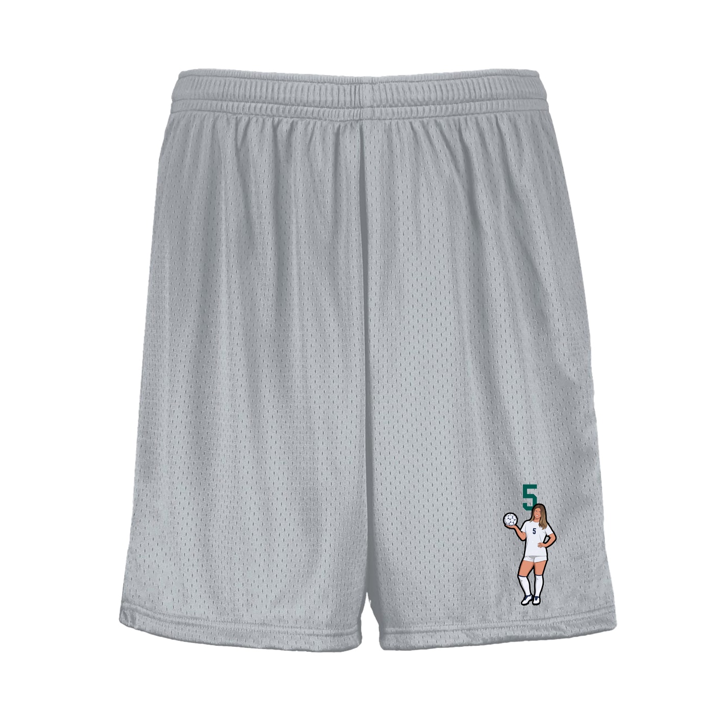Shorts — Number Top in Silver