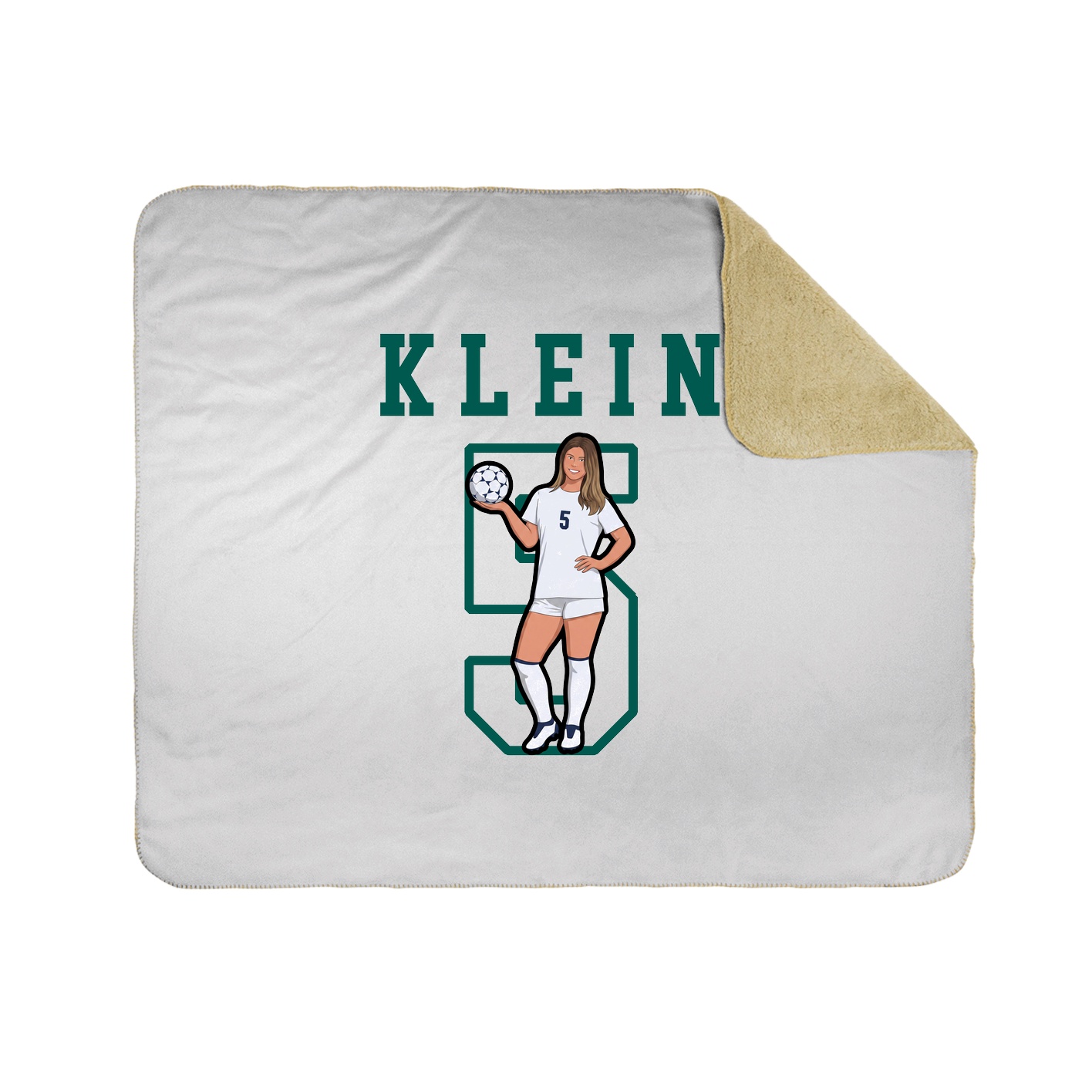 Throw Blanket — Shirsey in White