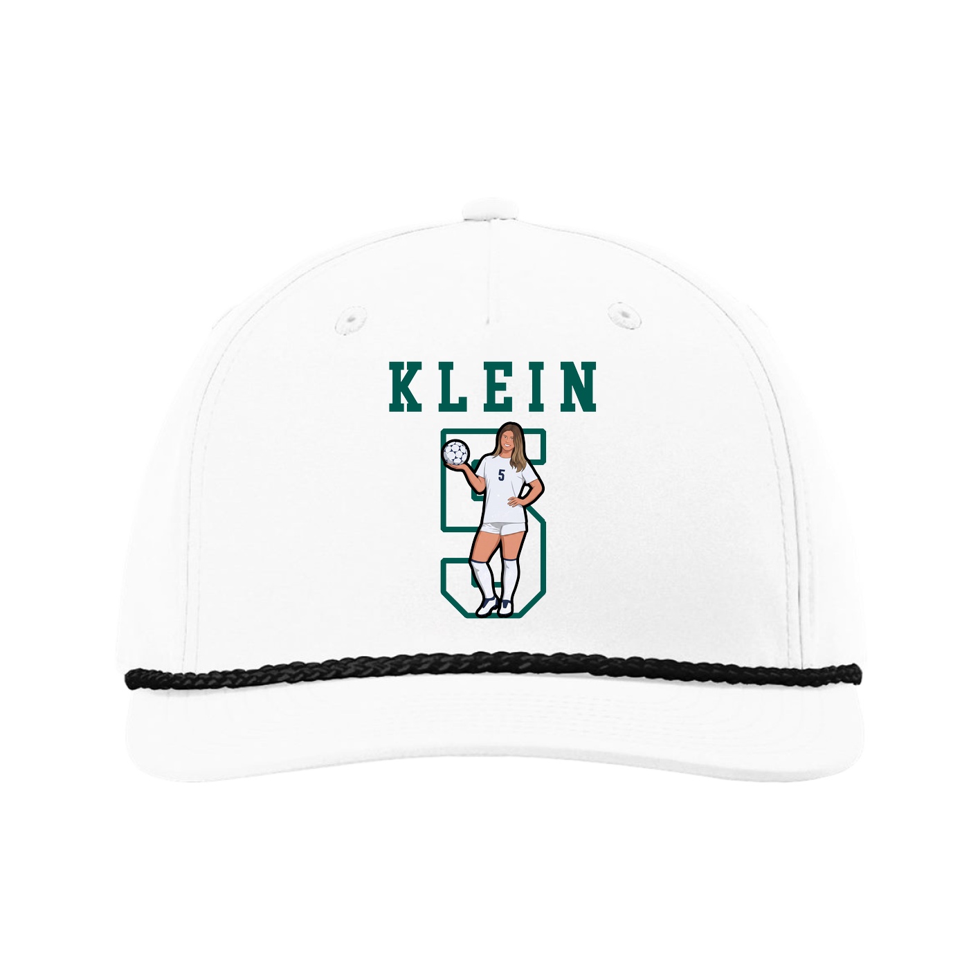 Five-Panel Classic Rope Cap — Shirsey in White