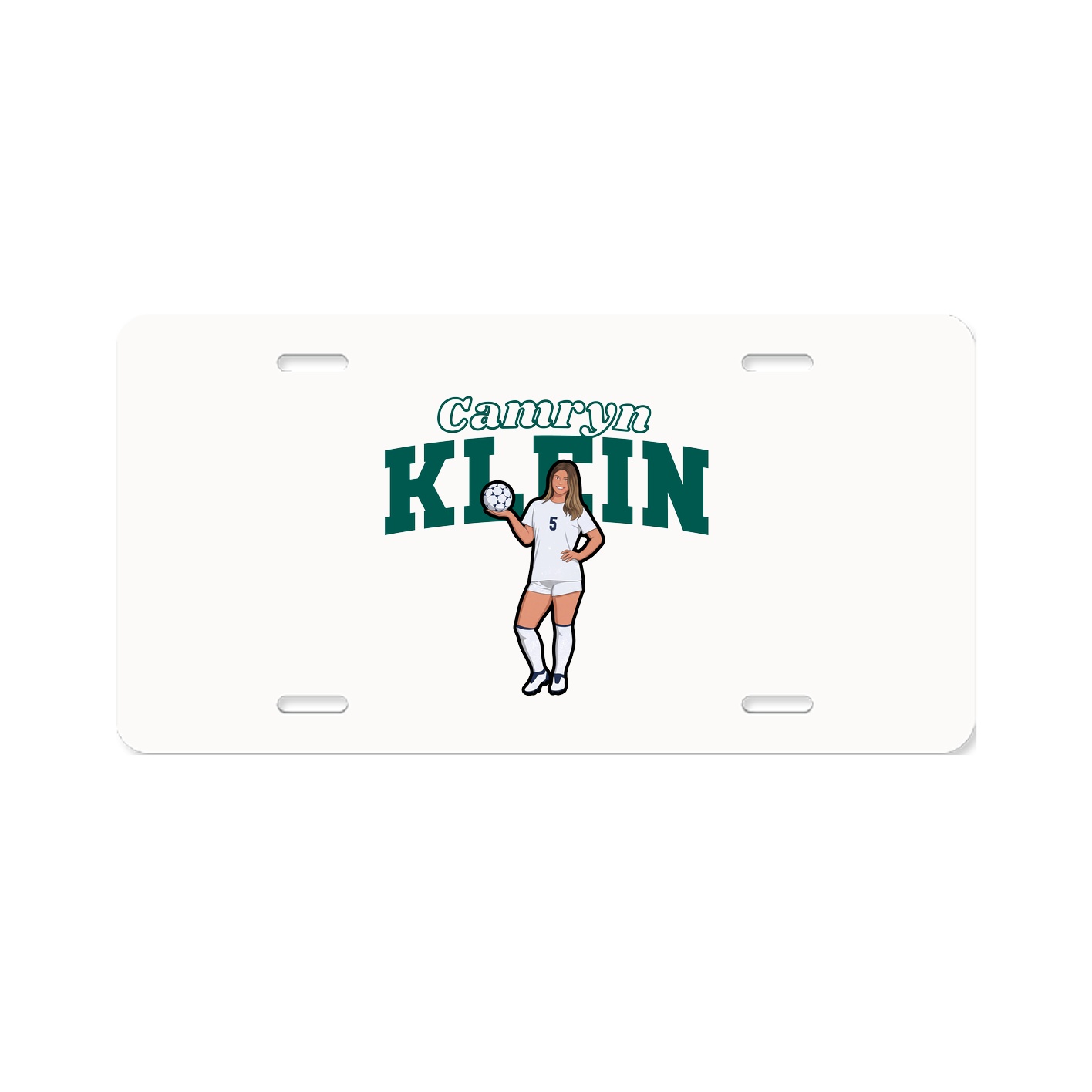 License Plate — Name Arch in Classic
