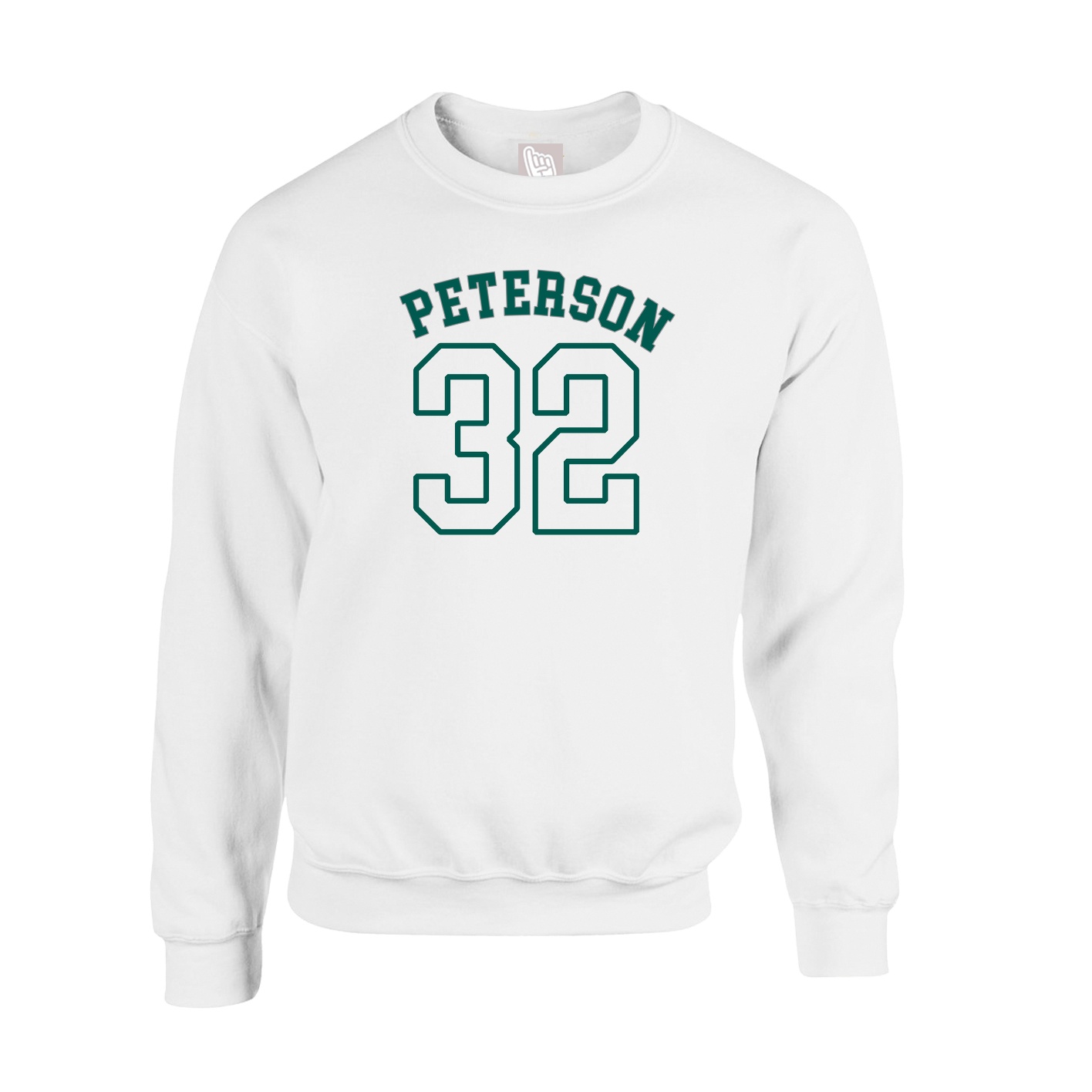 Fleece Crew — Shirsey Arch in White