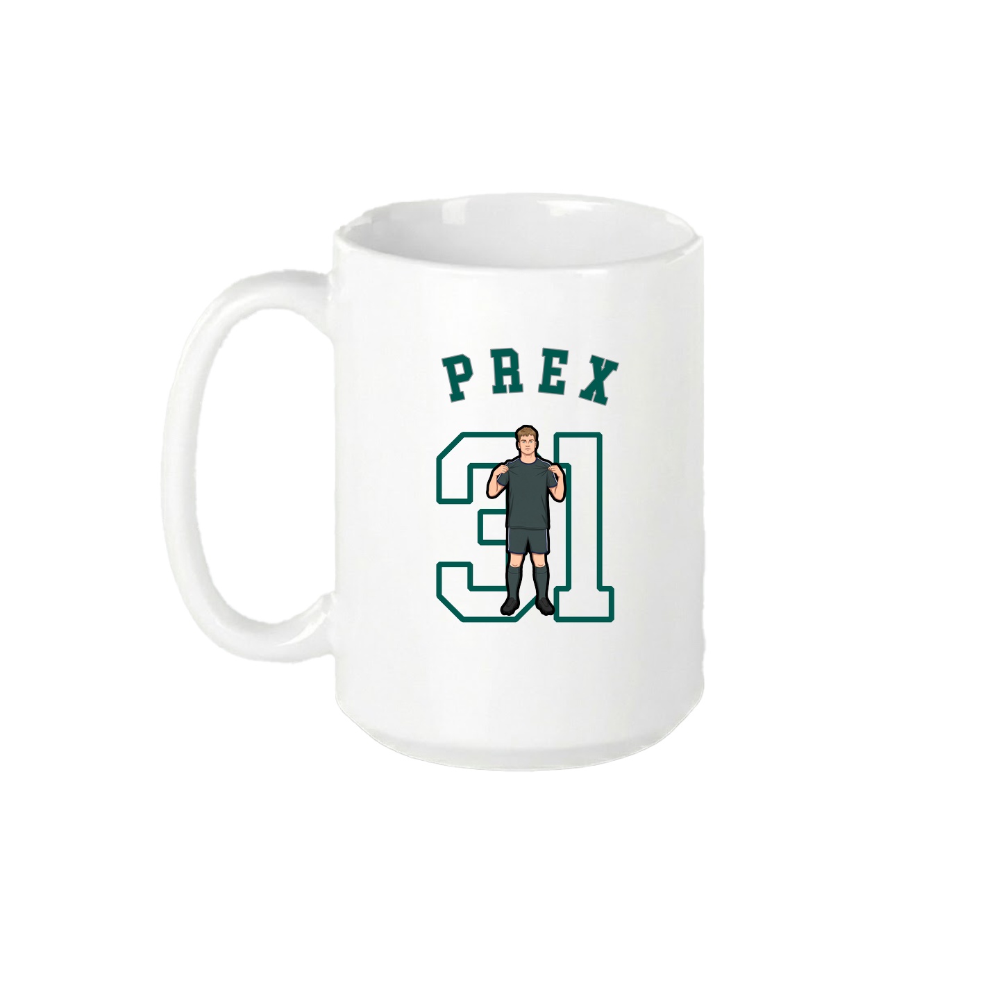 15oz Coffee Mug — Shirsey Arch in White