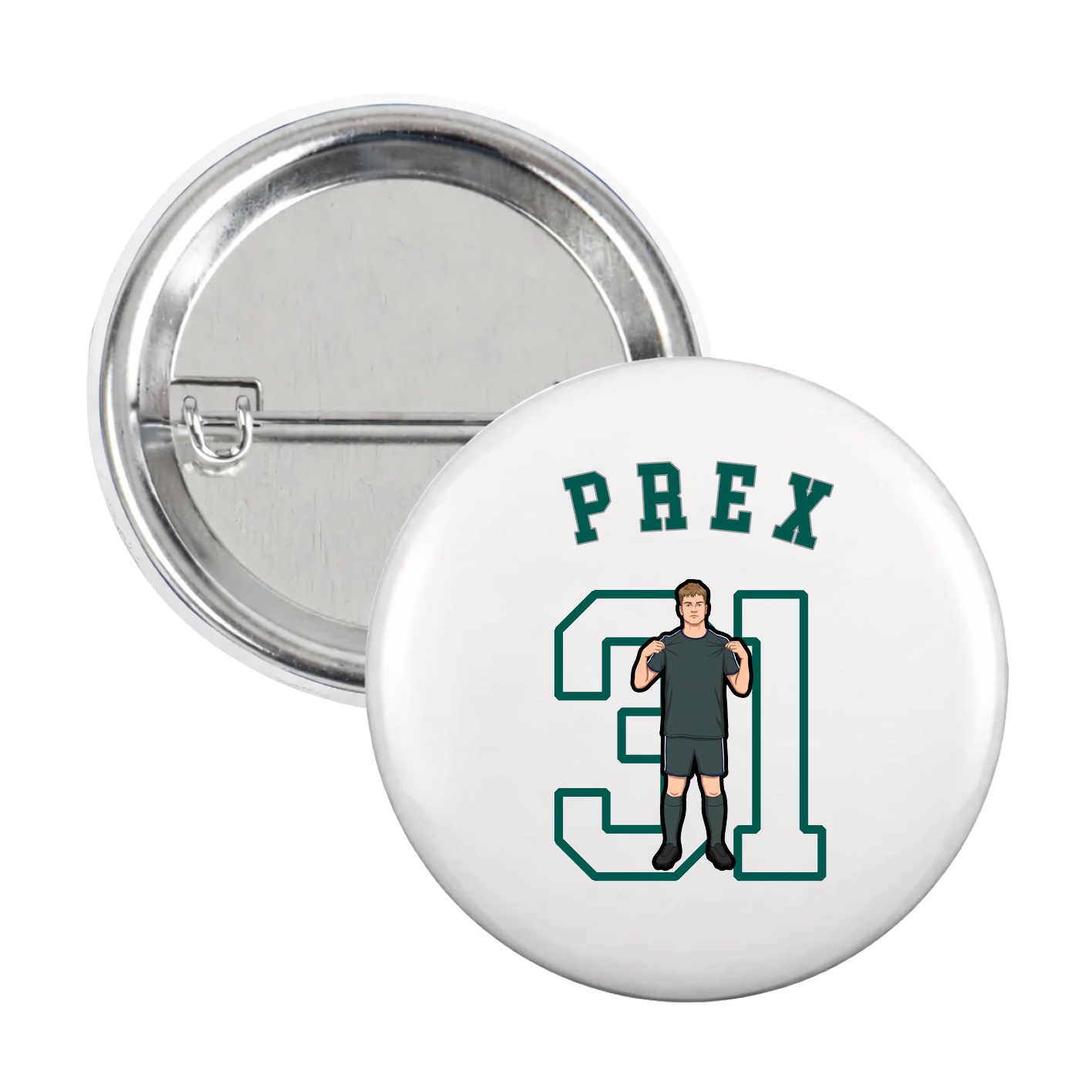 Game Day Button — Shirsey Arch in White