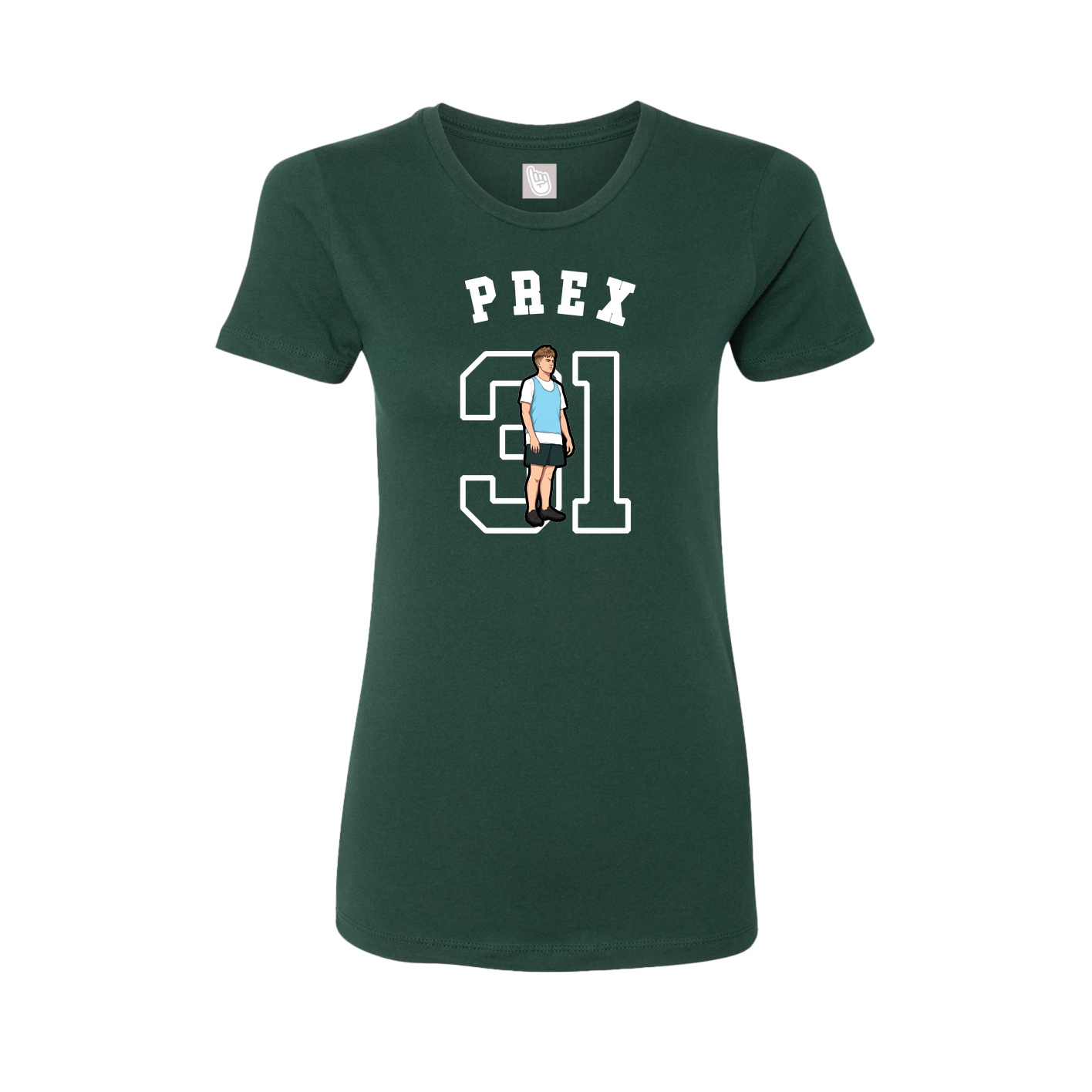 Fitted Women's Tee — Shirsey Arch in Green