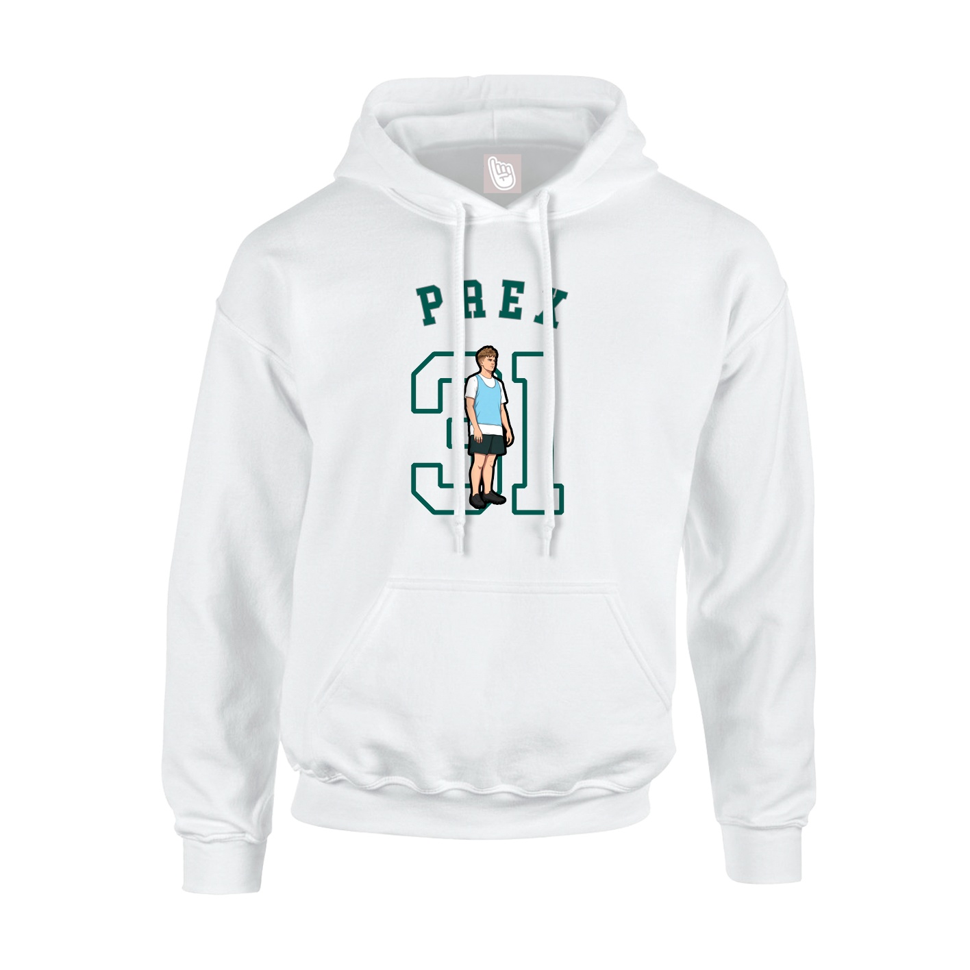 Youth Hoodie — Shirsey Arch in White