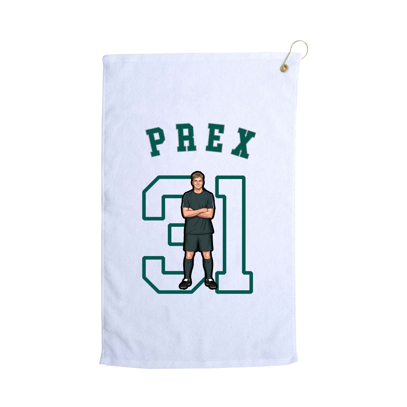 Golf Towel — Shirsey Arch in White