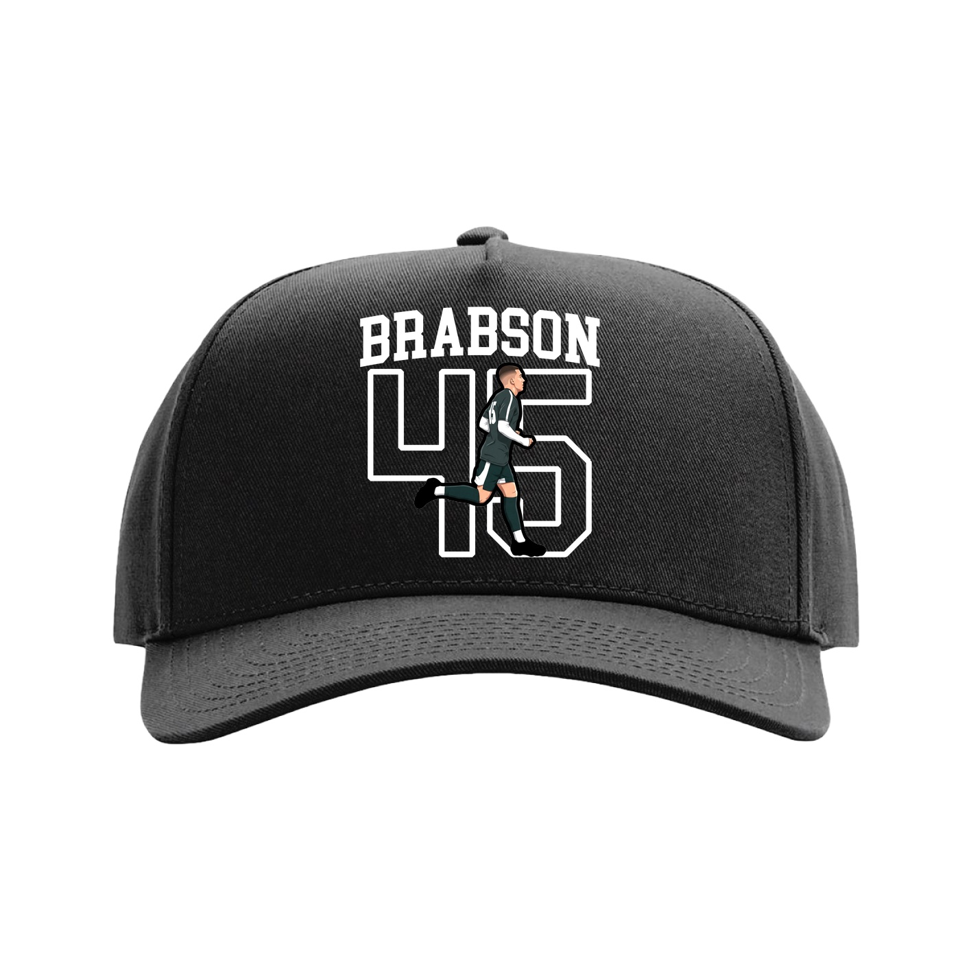 Full Fabric Five-Panel Champ Cap — Shirsey in Black