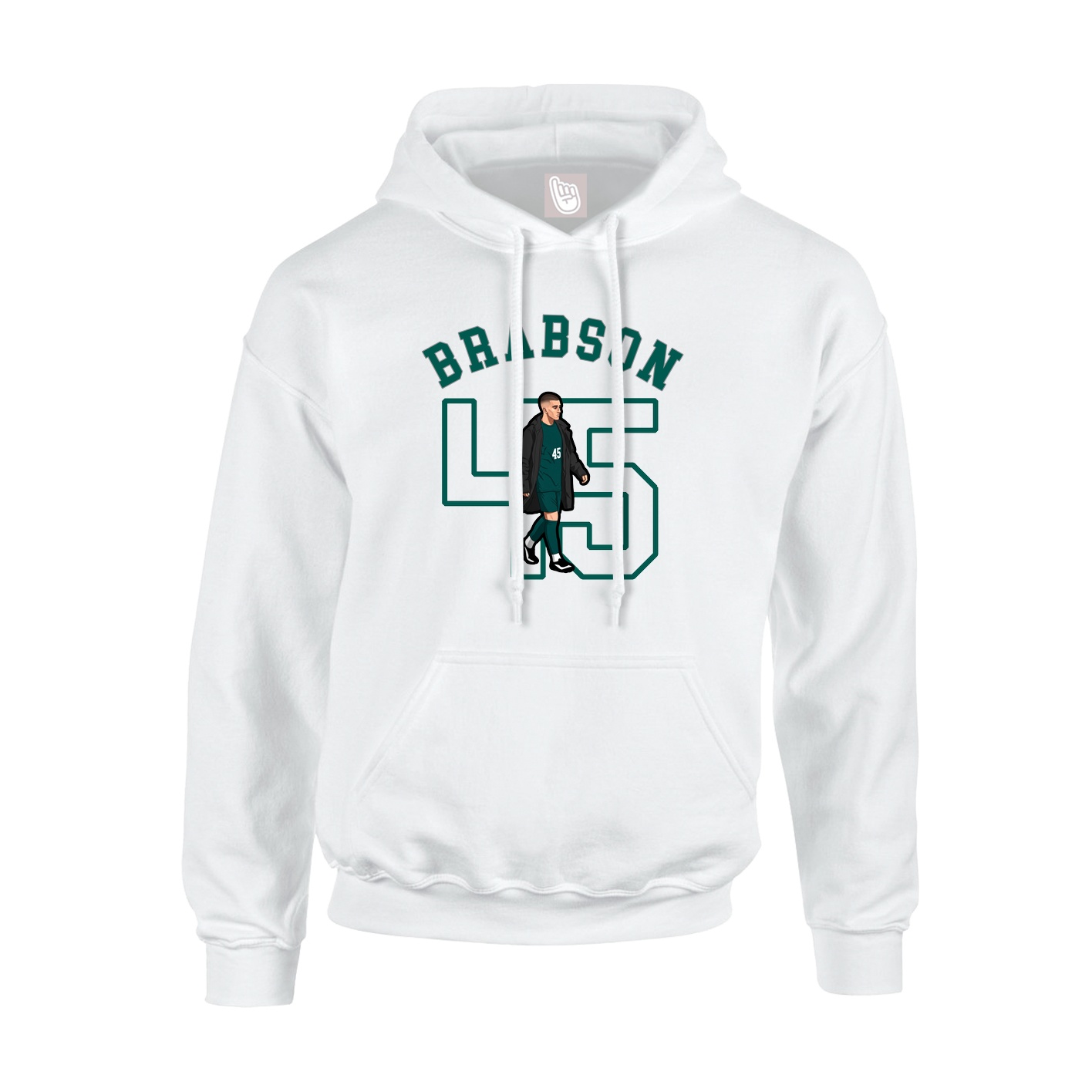 Youth Hoodie — Shirsey Arch in White